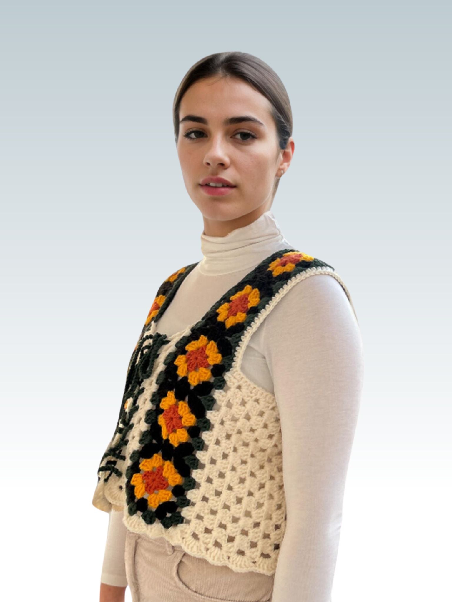 Sunflower Fields Squares Vest