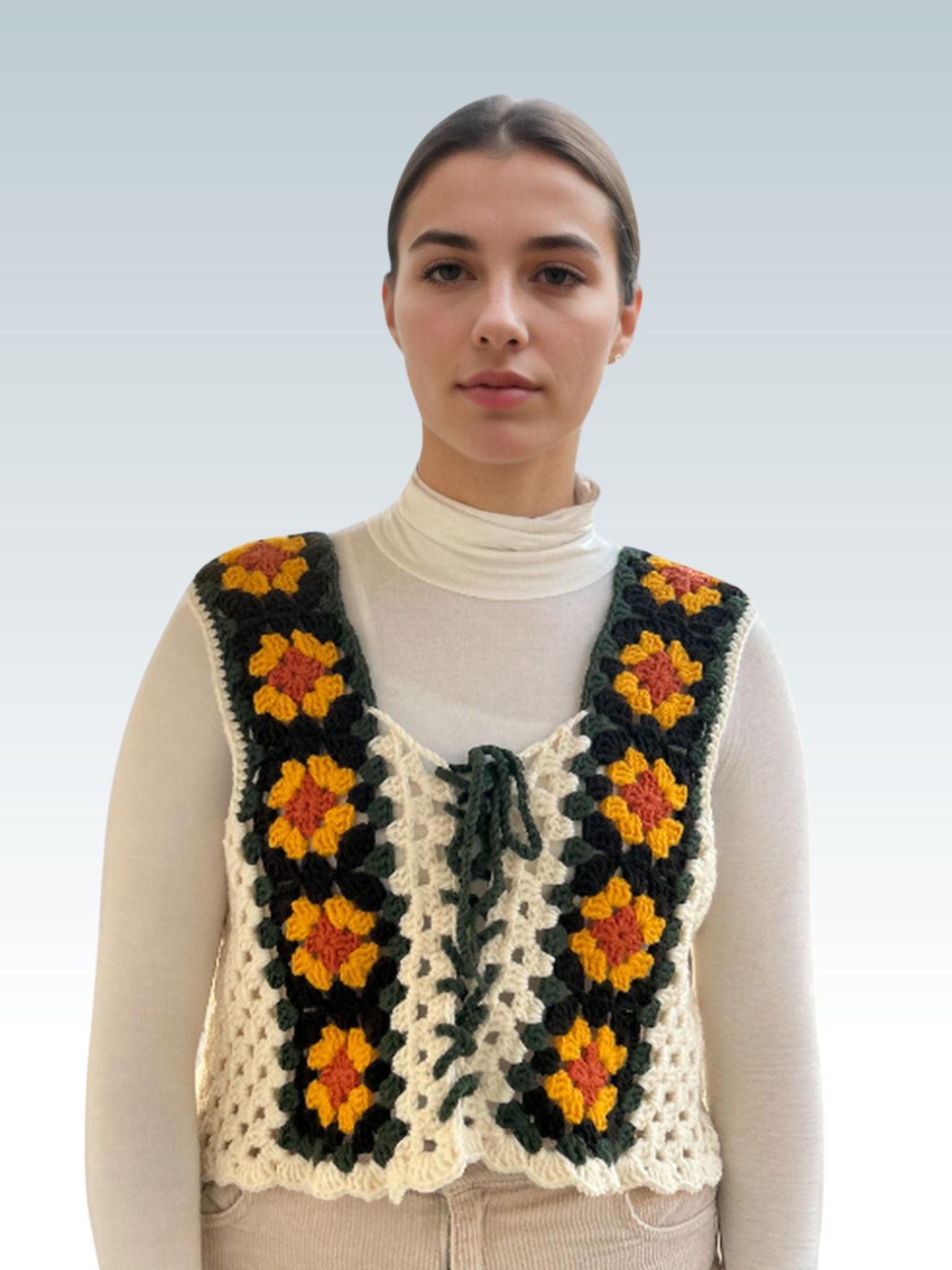 Sunflower Fields Squares Vest