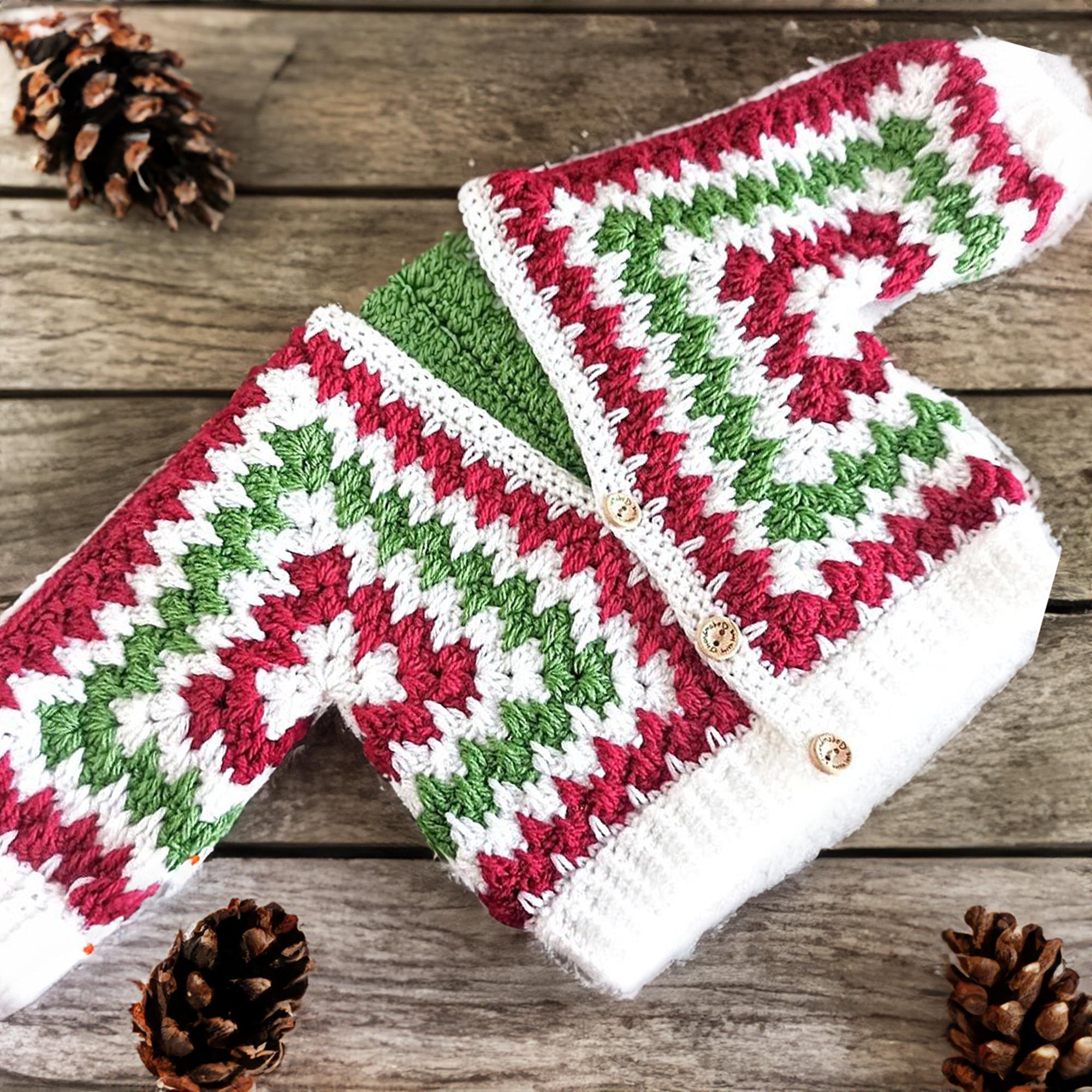 Whimsical Granny Stitch Baby Cardigan