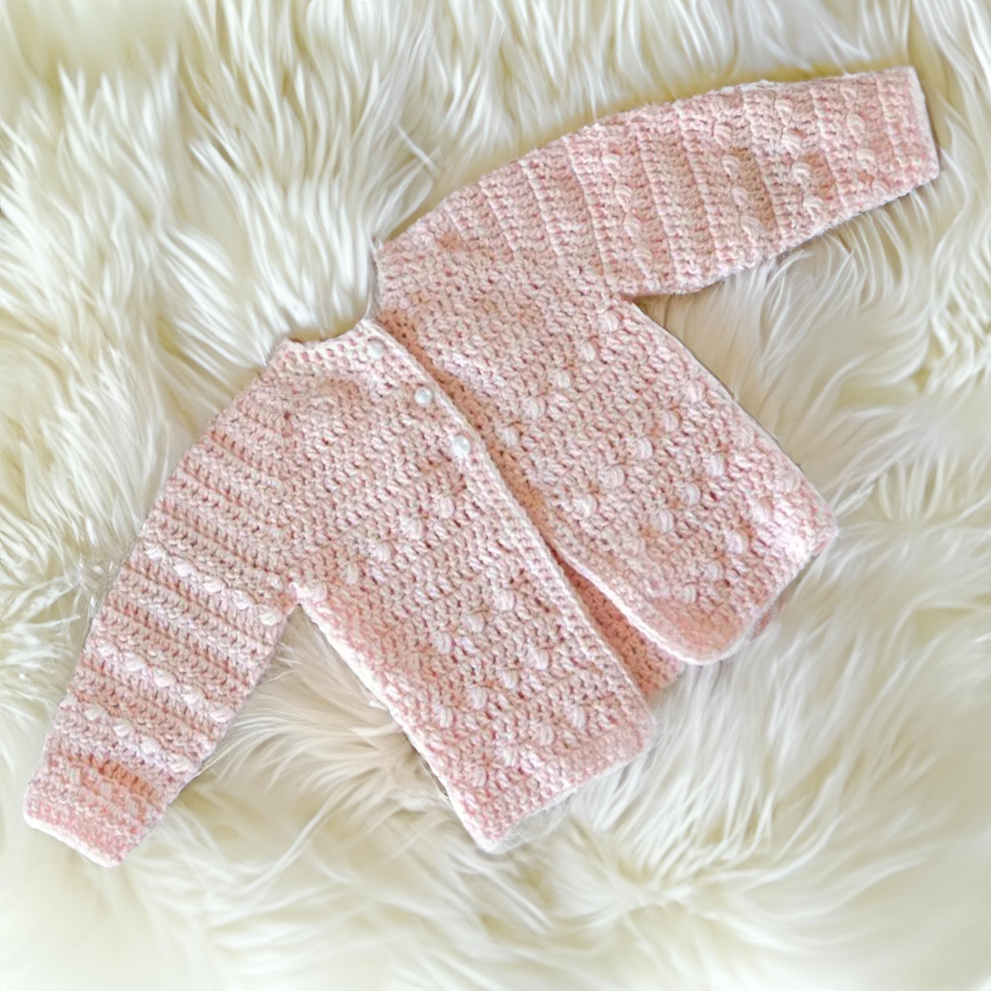 Petal Puff Stitch Cardigan