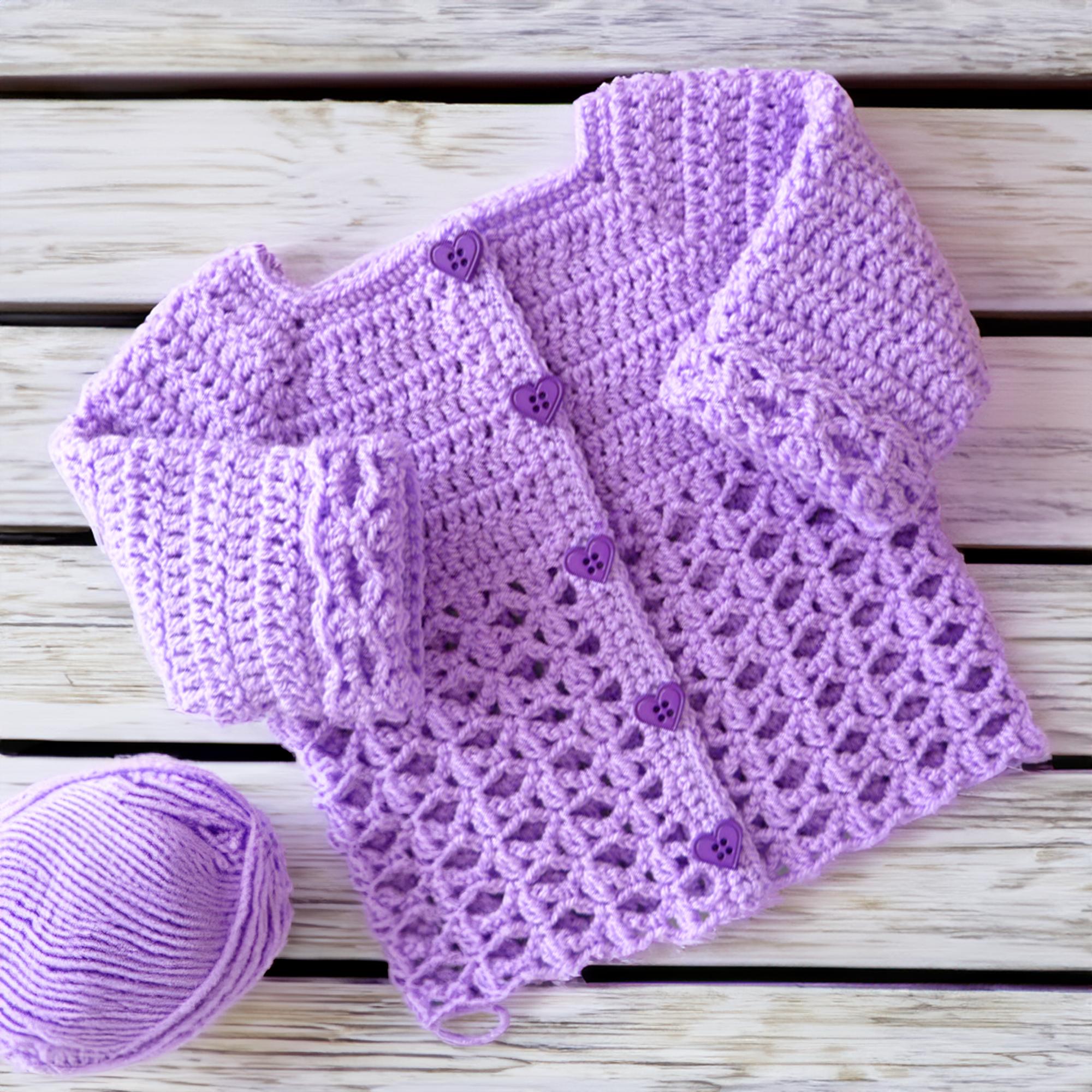 Sunshine Lace Buttoned Baby Cardigan