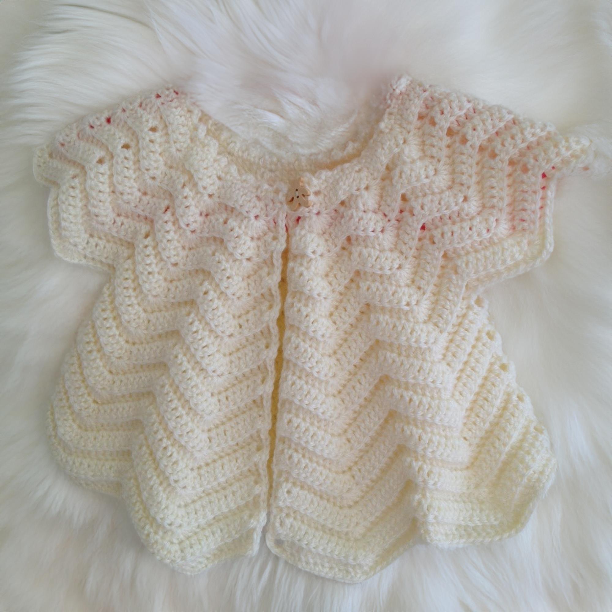 Aqua Ripple Short Sleeve Cardigan