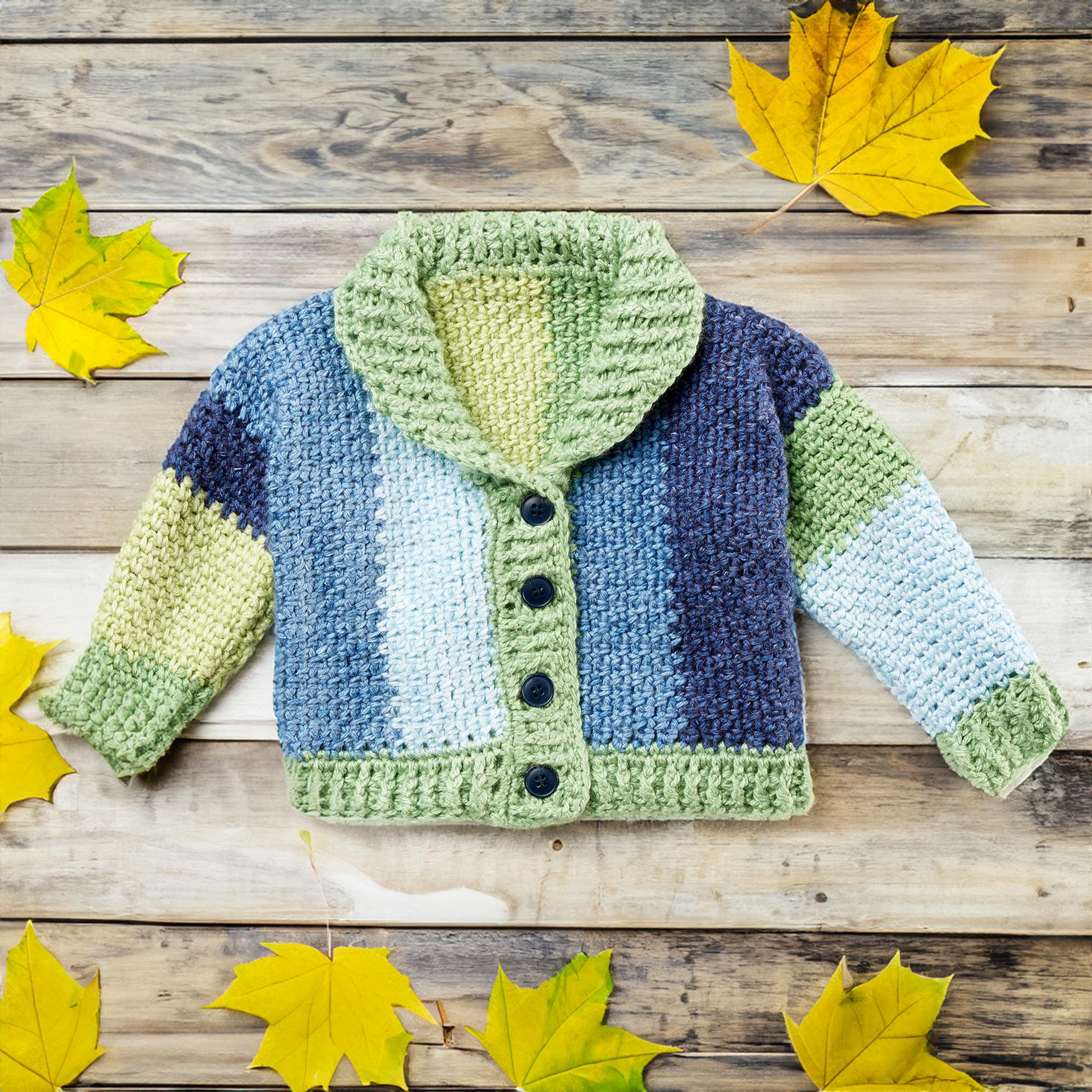 Meadow Breeze Shawl Collar Baby Cardigan