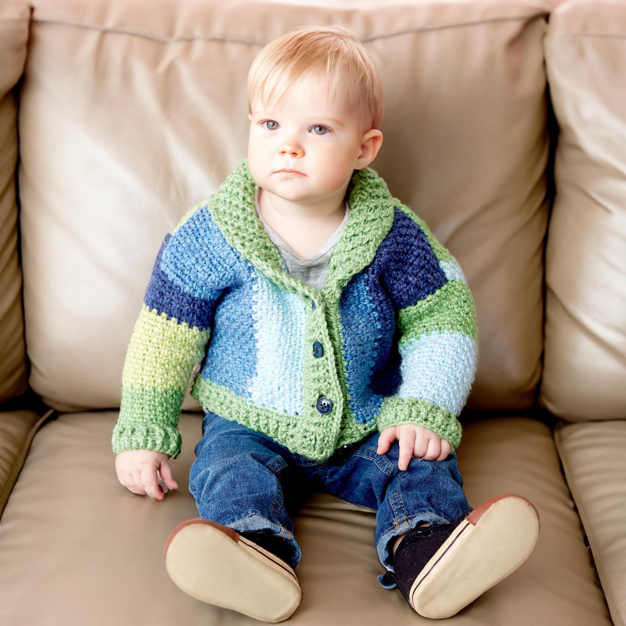 Meadow Breeze Shawl Collar Baby Cardigan