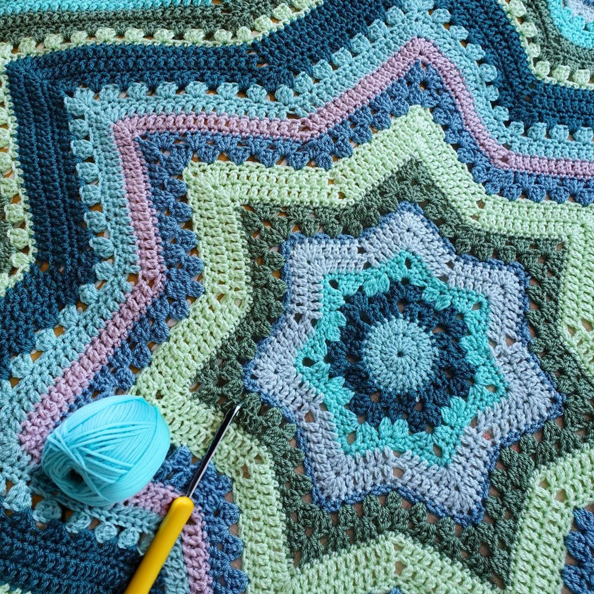 Aquatic Hues Blanket