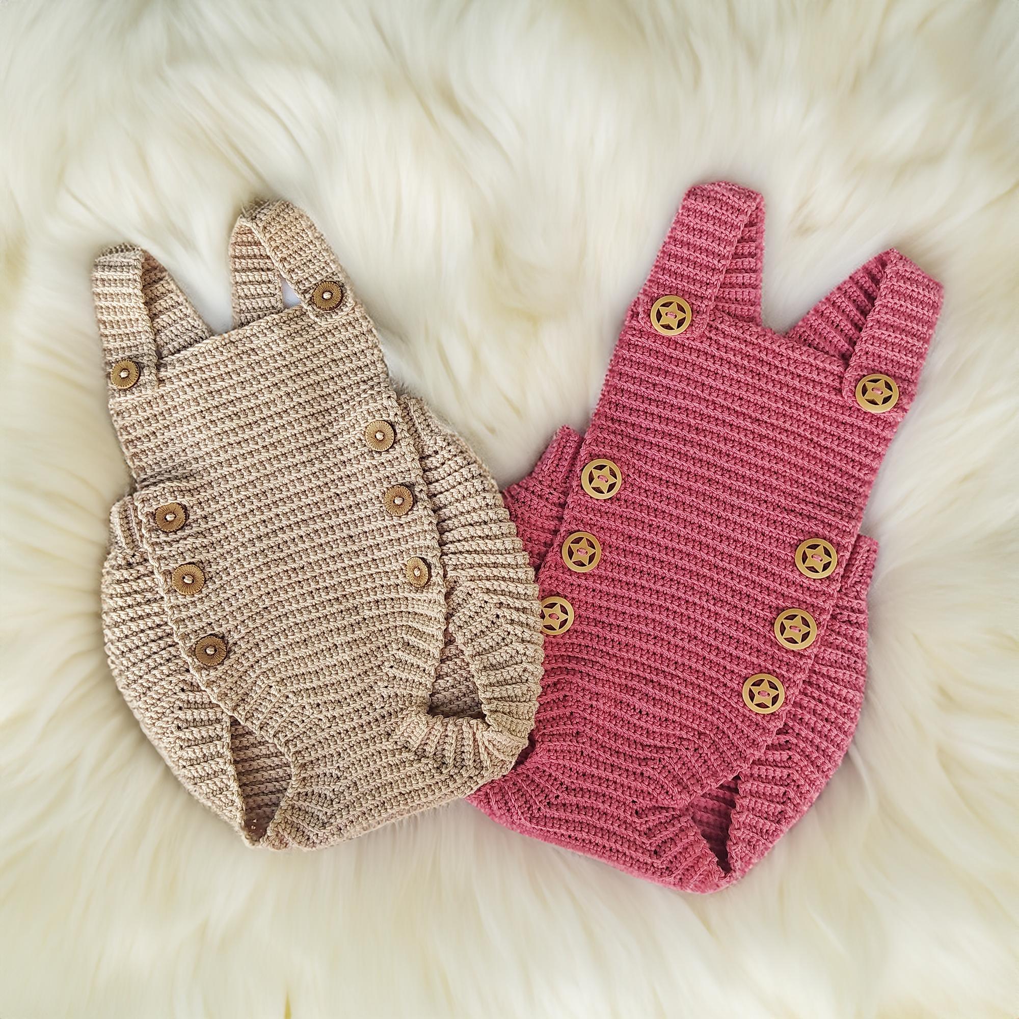 Buttoned Beauties Baby Romper