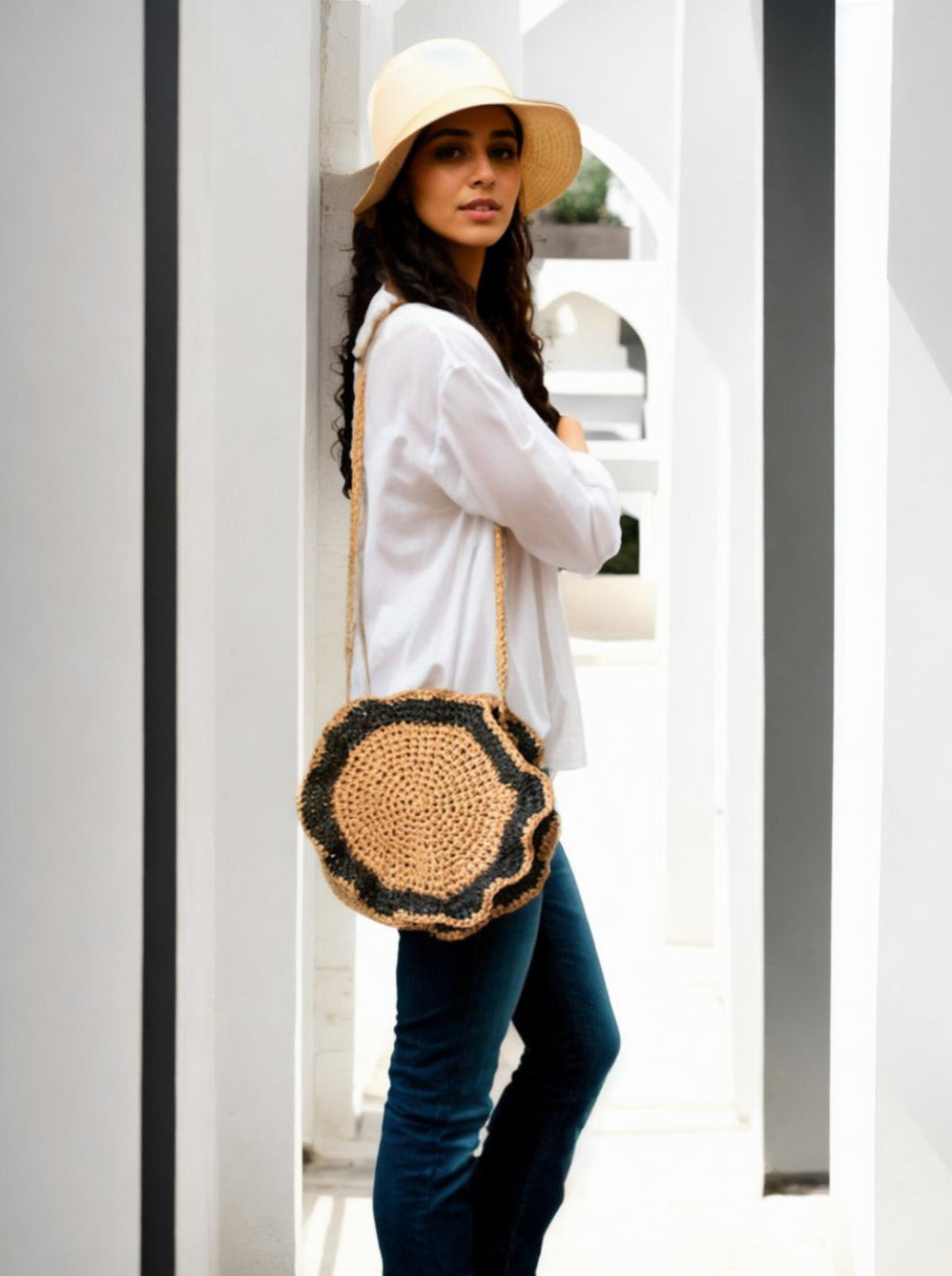 Natural Swirl Satchel