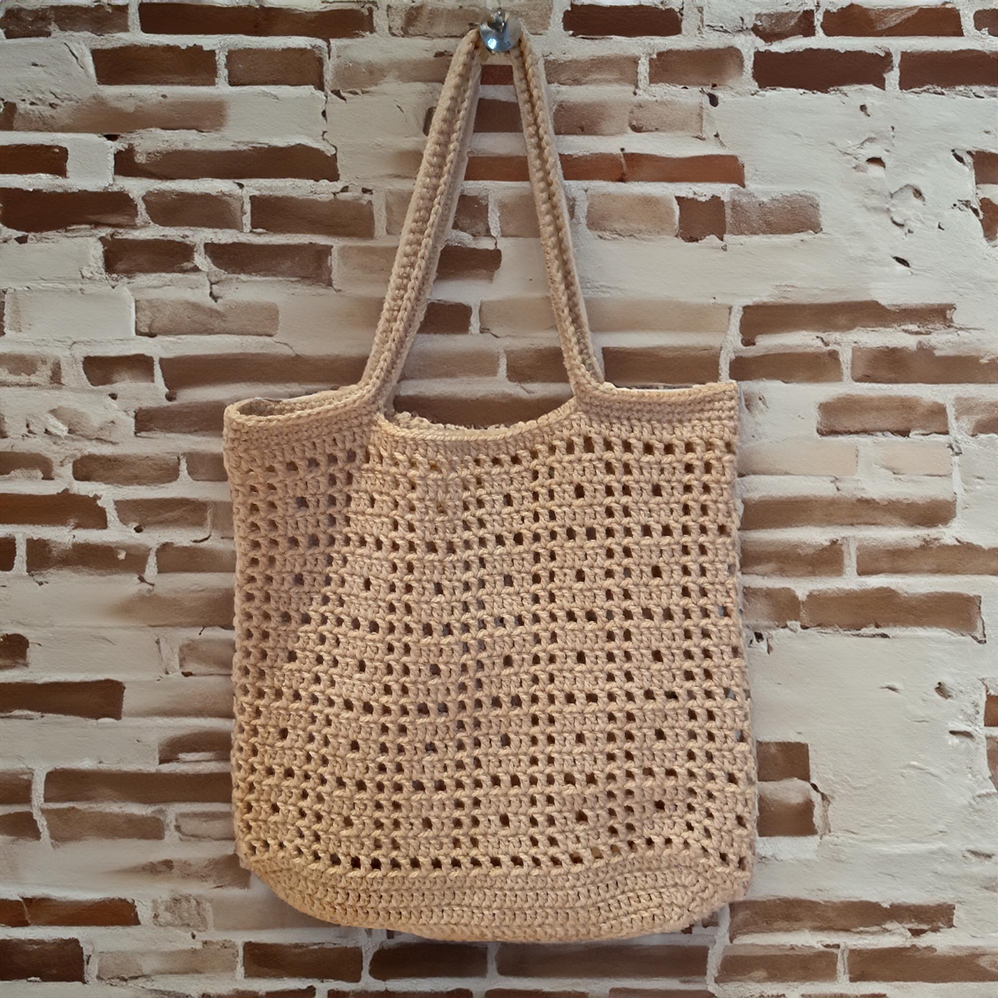 Diamond Grid Tote Bag
