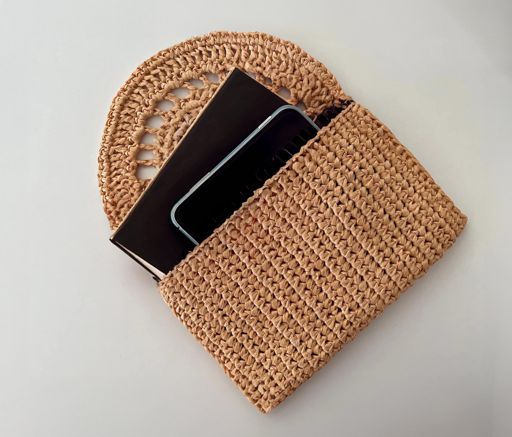 Sunburst Raffia Clutch Charm