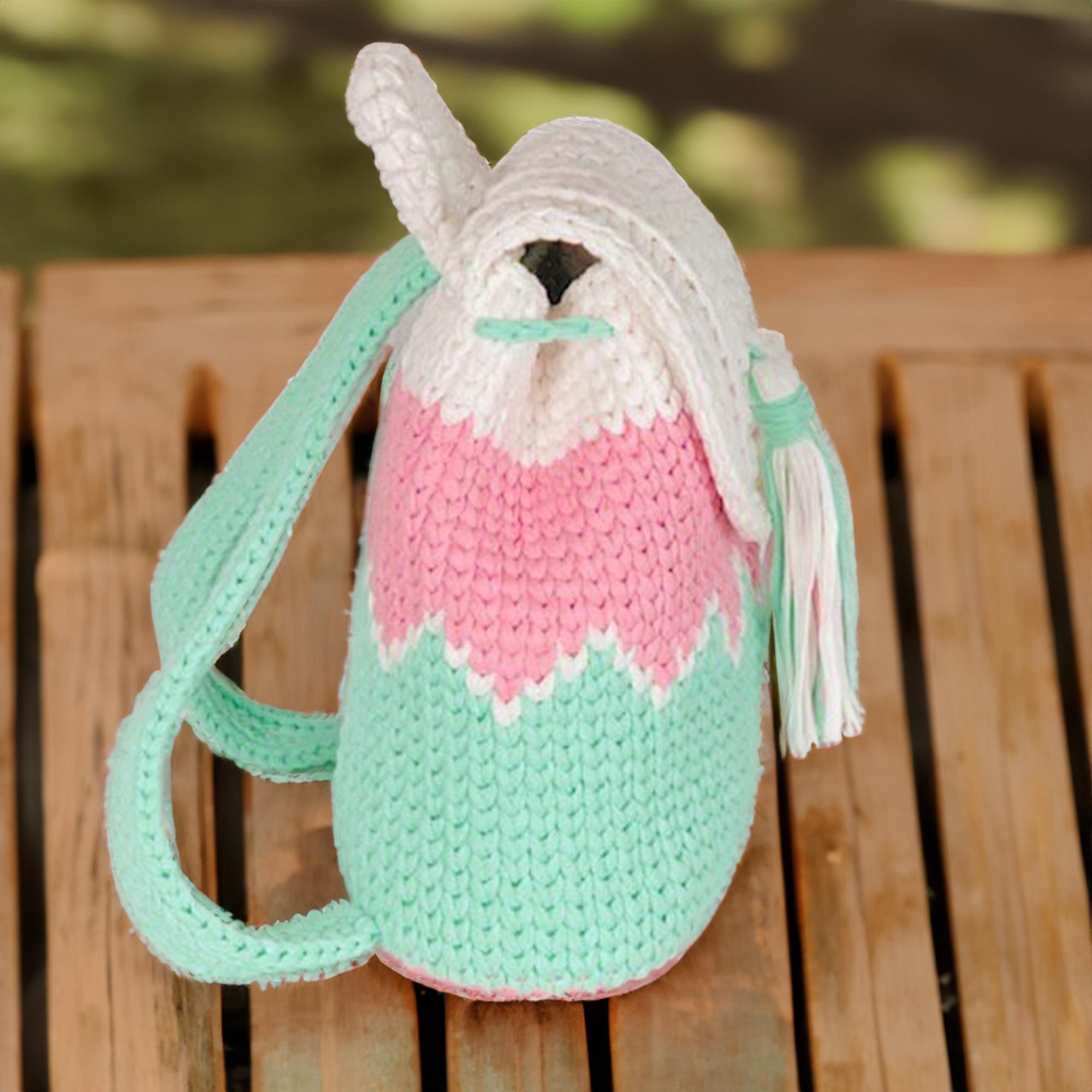 Pastel Waves Tassel Backpack