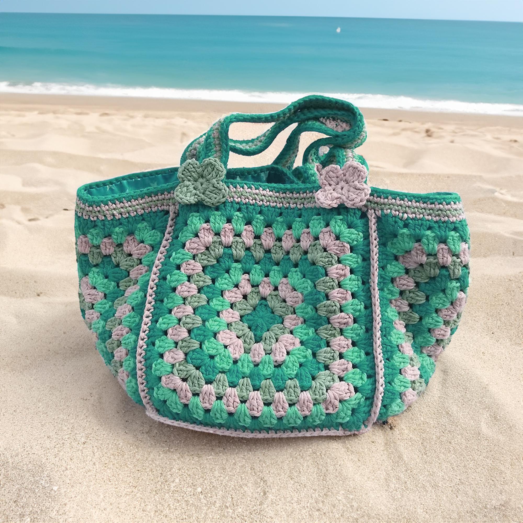 Beach Bag Bolsa De Ganchillo Para La Playa Beach Bag Bolso De