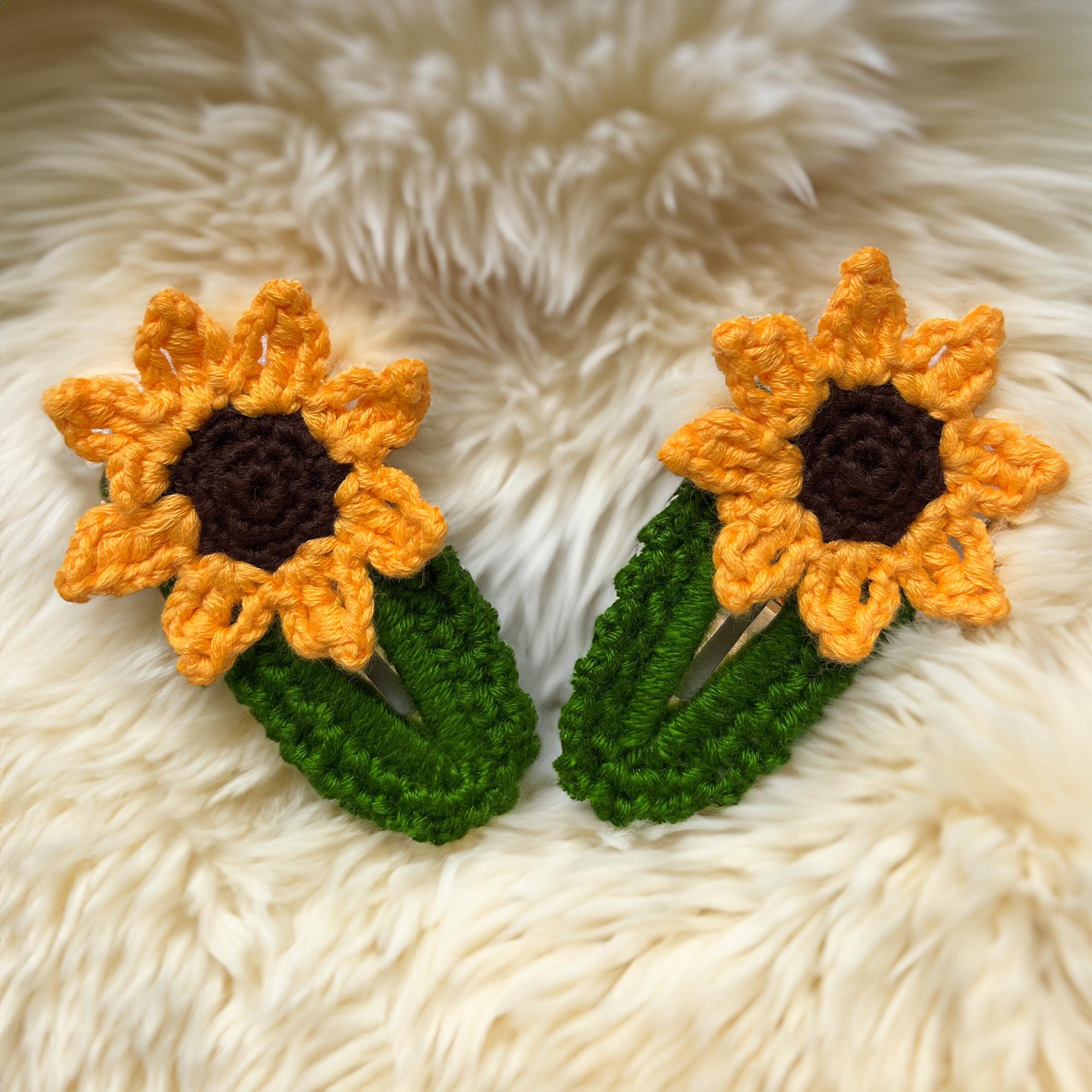 Sunflower Delight Hair Clips