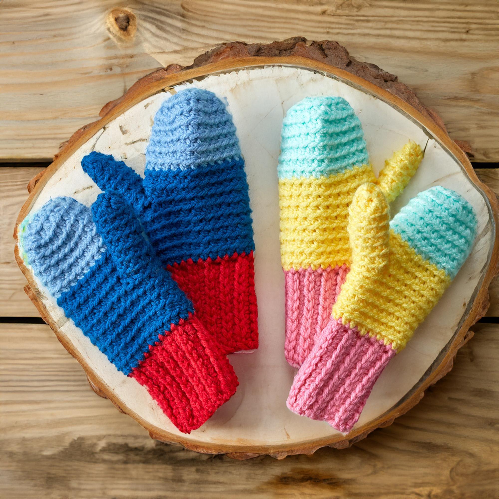 Colorblock Kiddie Mittens