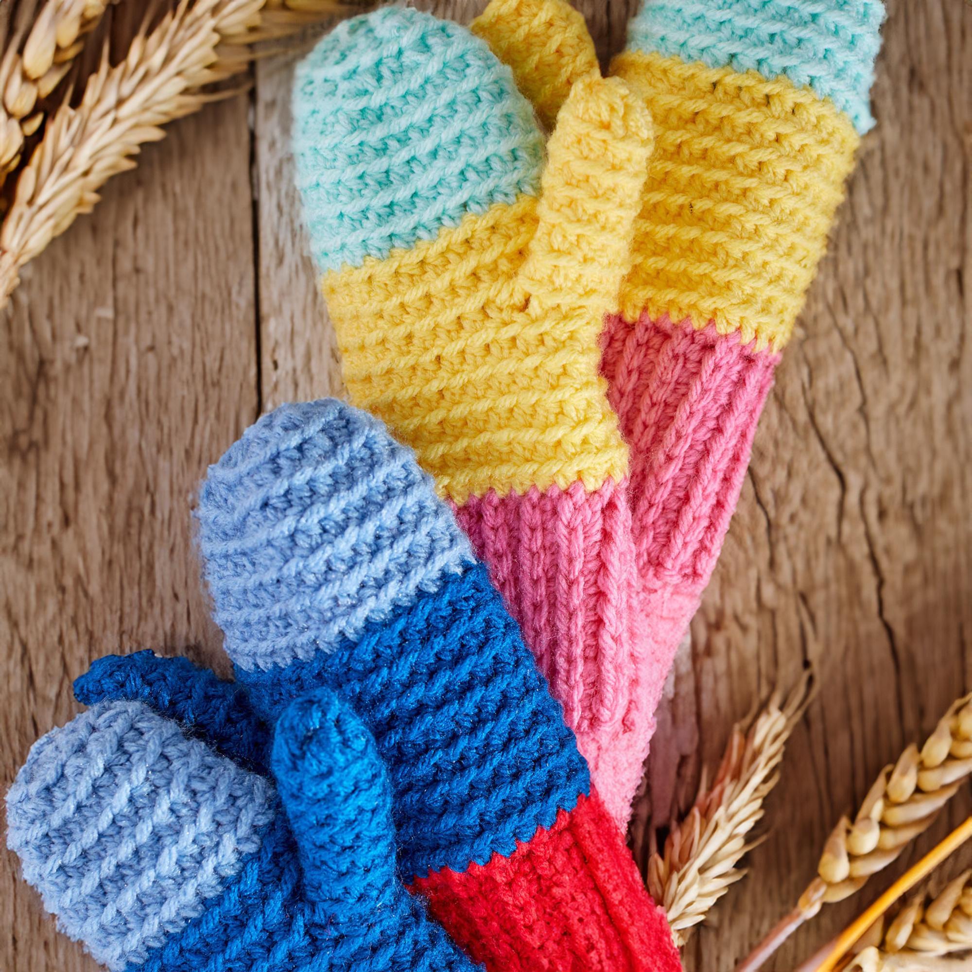 Colorblock Kiddie Mittens
