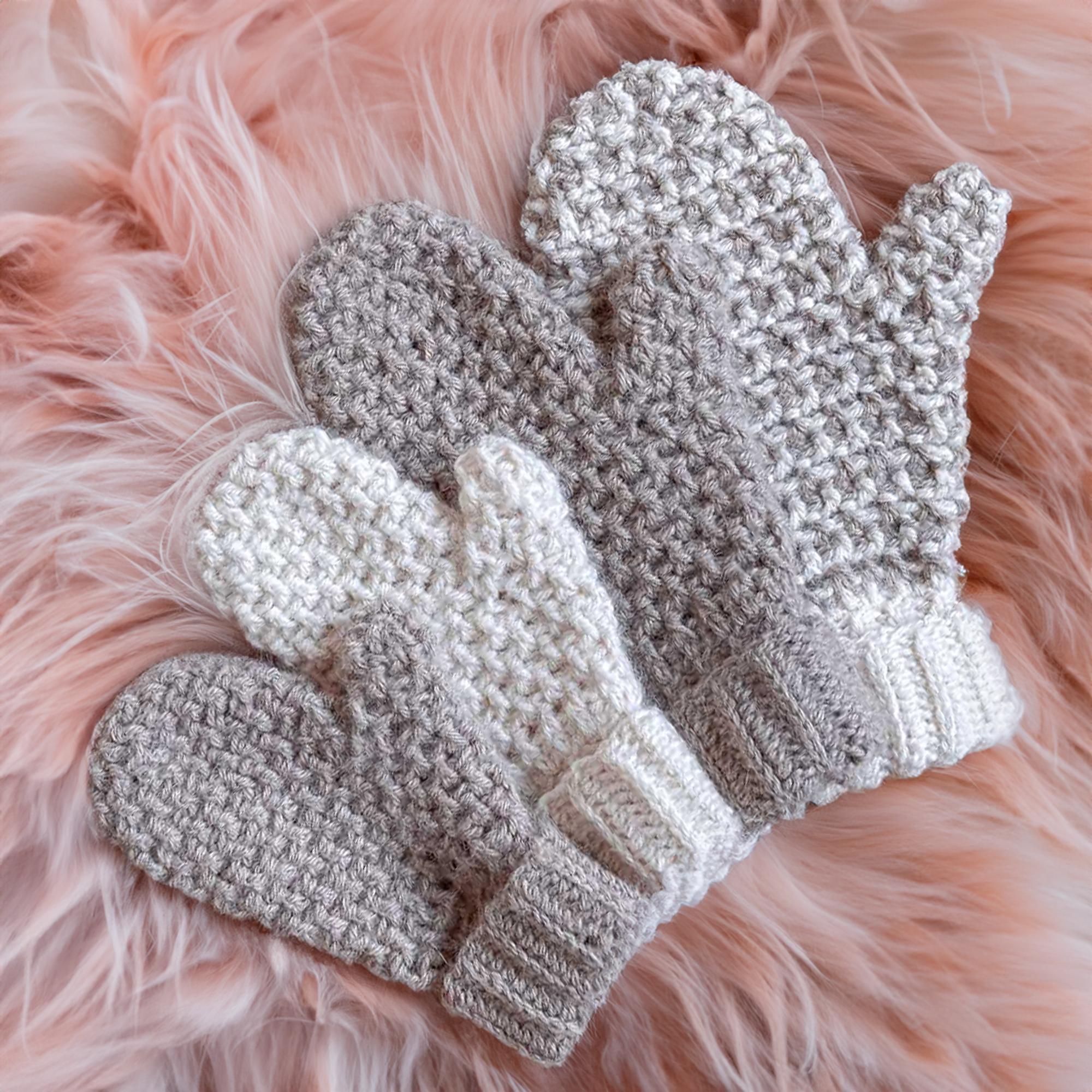 Neutral Knit Mittens