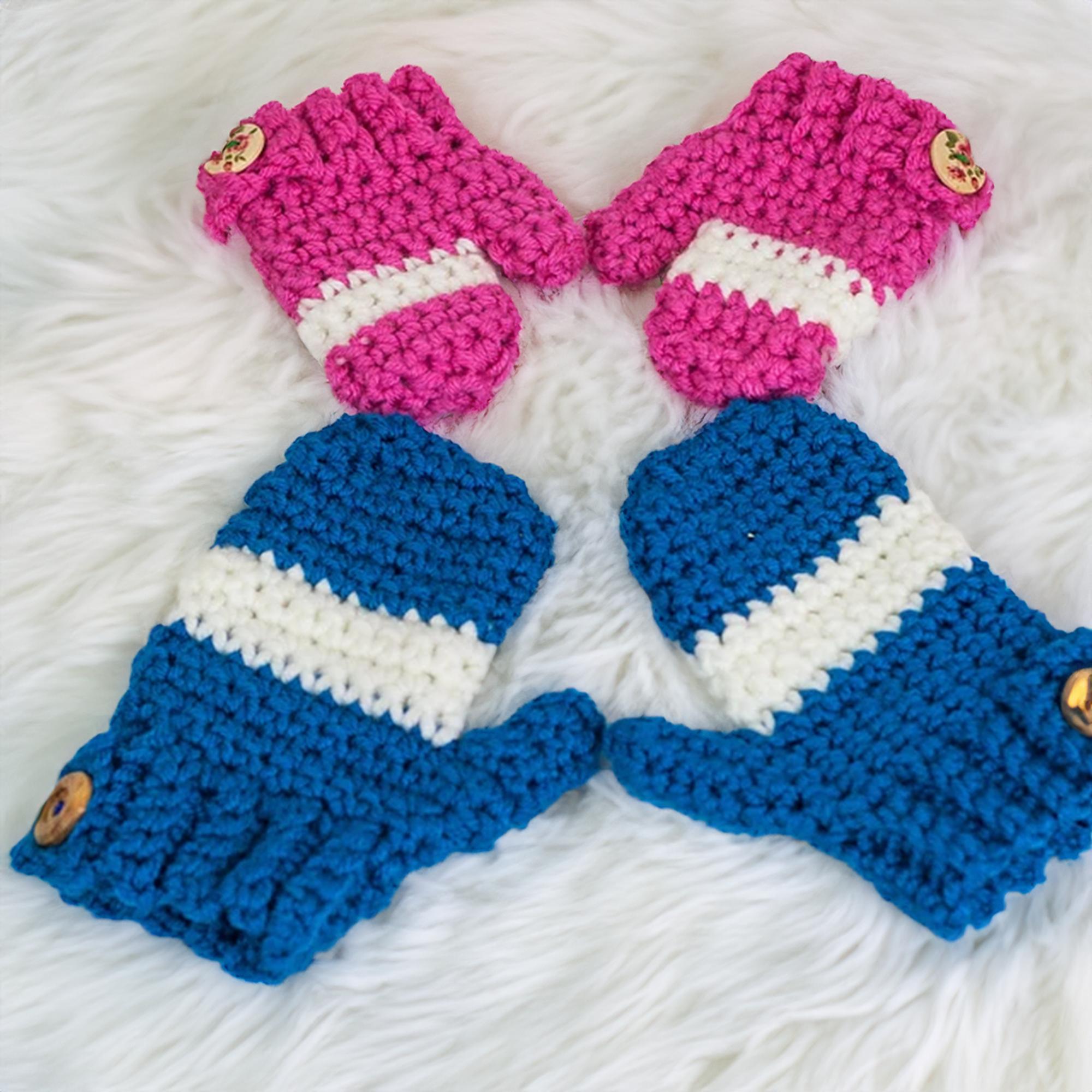 Playful Buttons Mittens