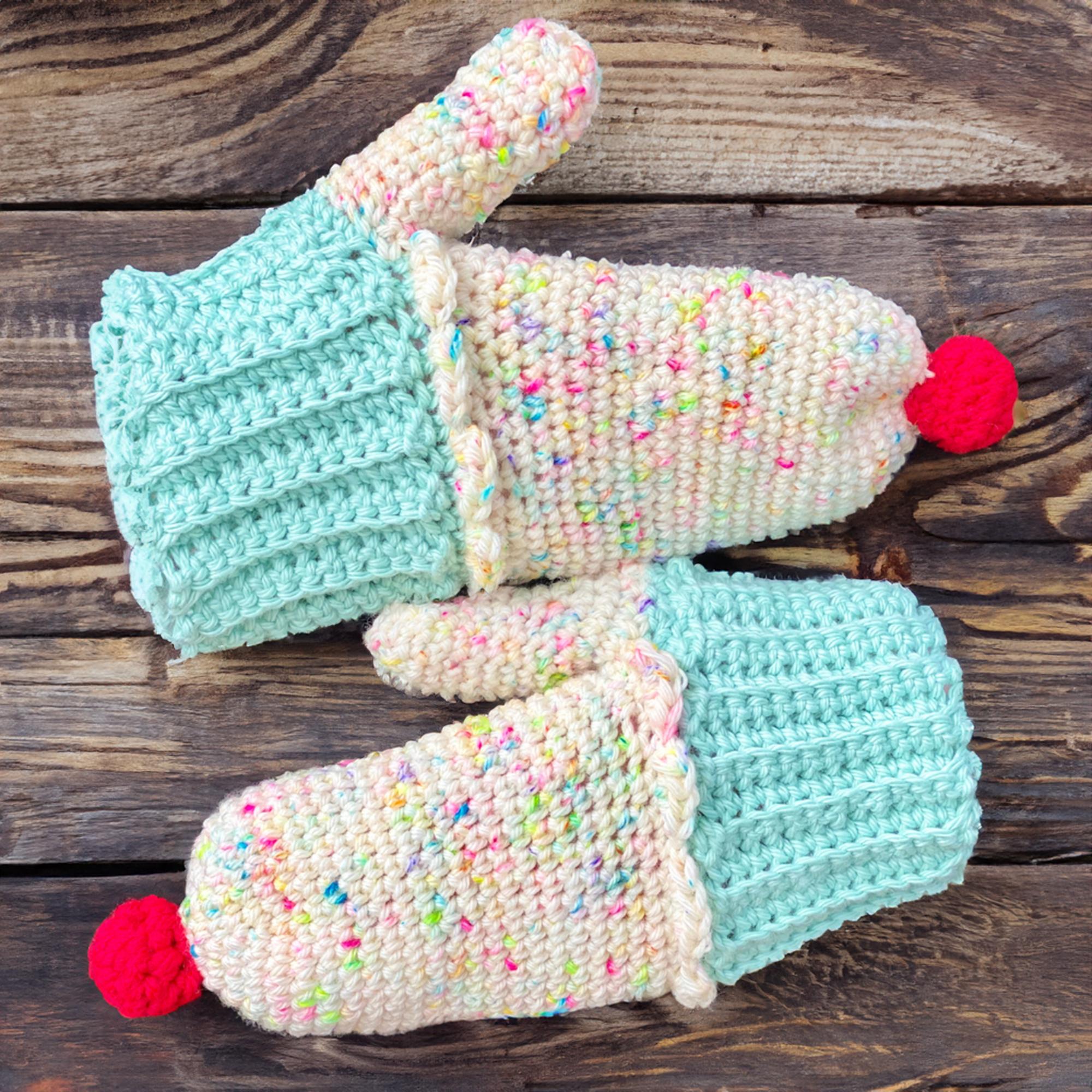 Cupcake Sprinkle Mittens