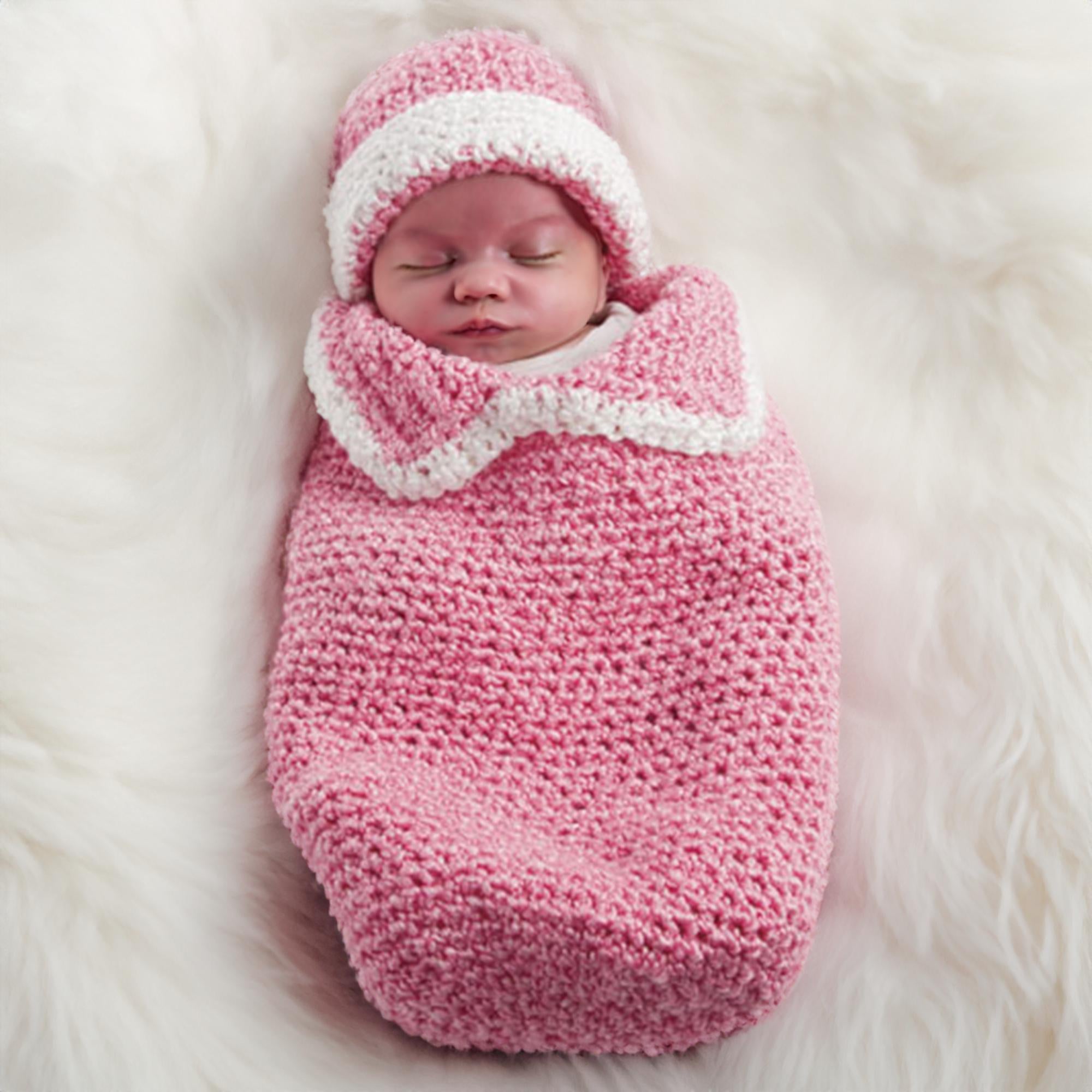 Rosy Cheeks Baby Swaddle MON CROCHET