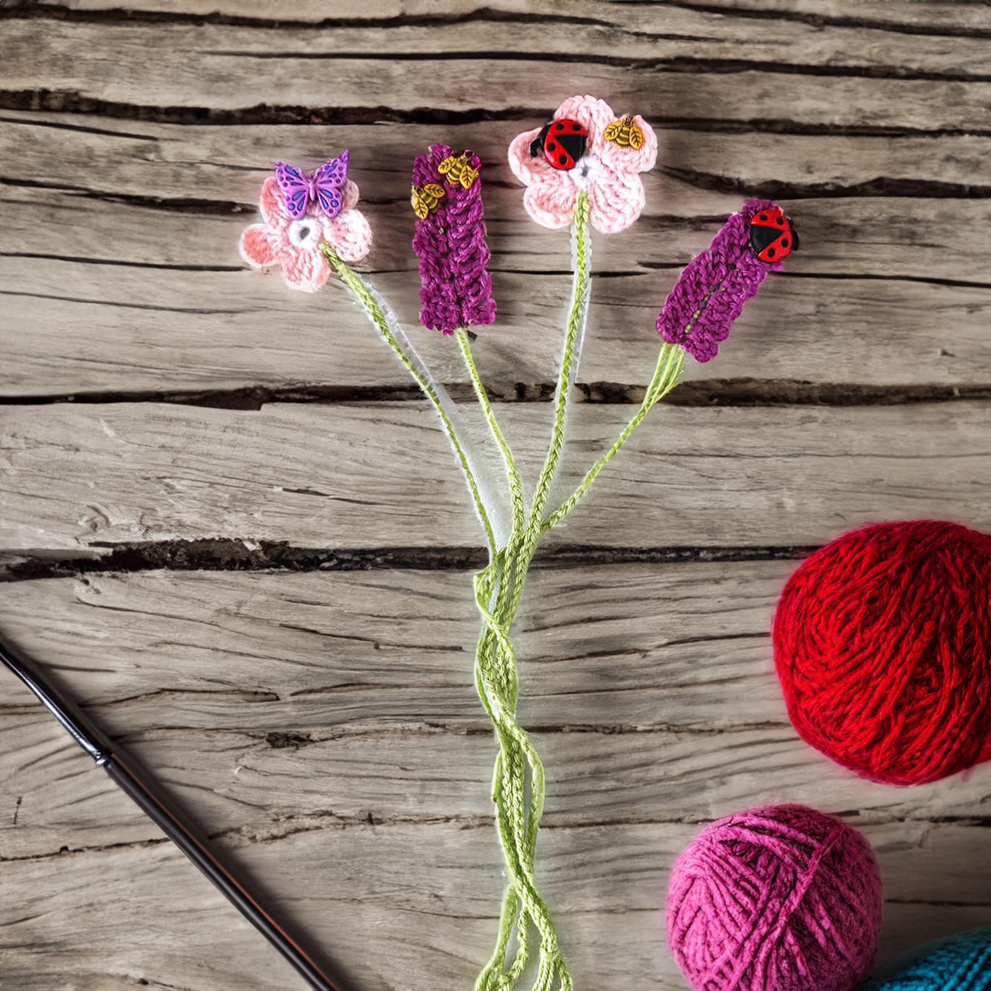 Ladybug Lavender Bookmark