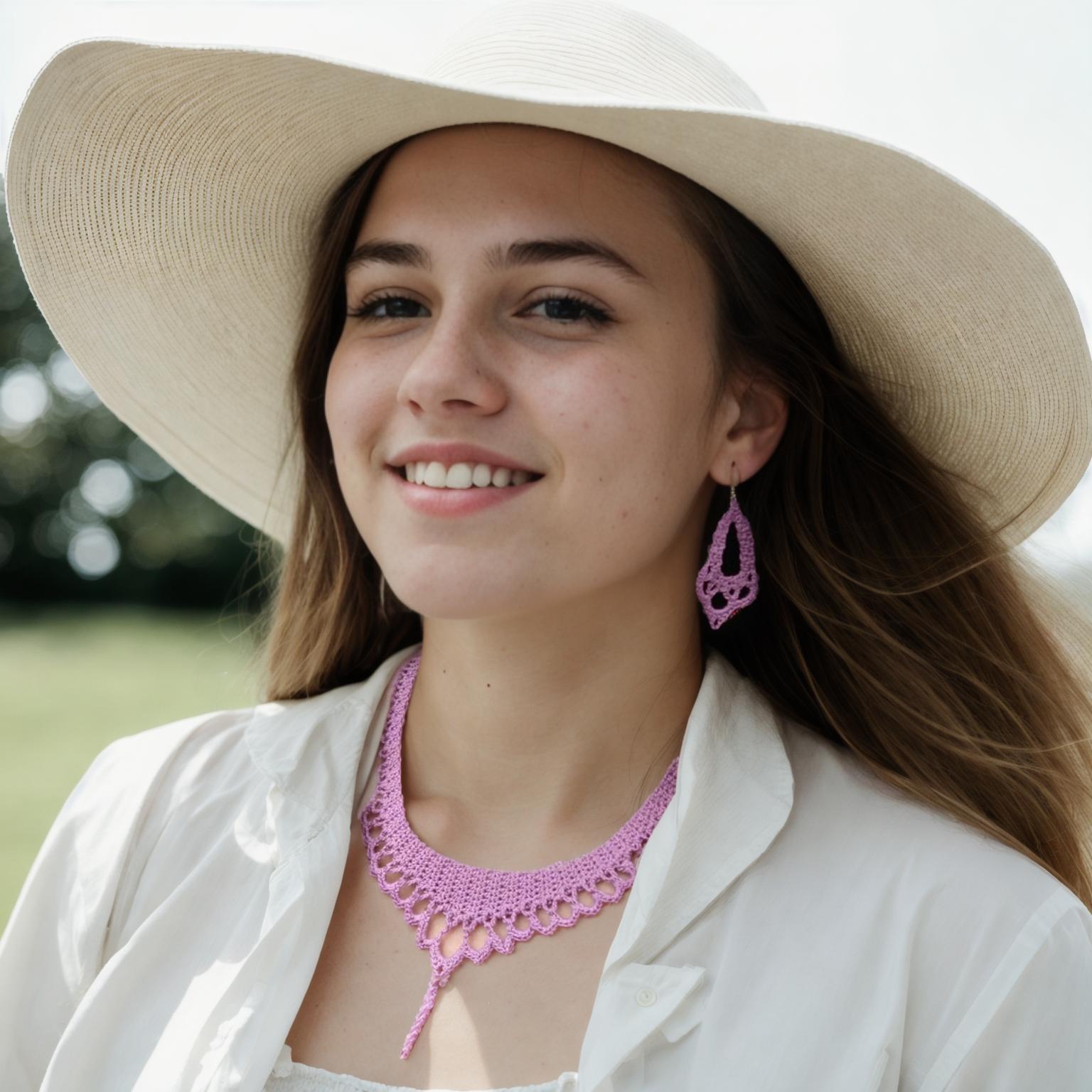 Regal Lace Necklace & Earrings