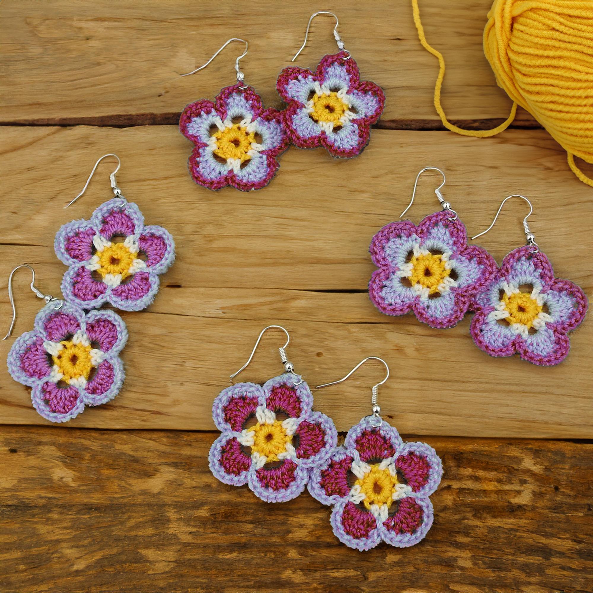 Cerulean Daisy Chain Earrings