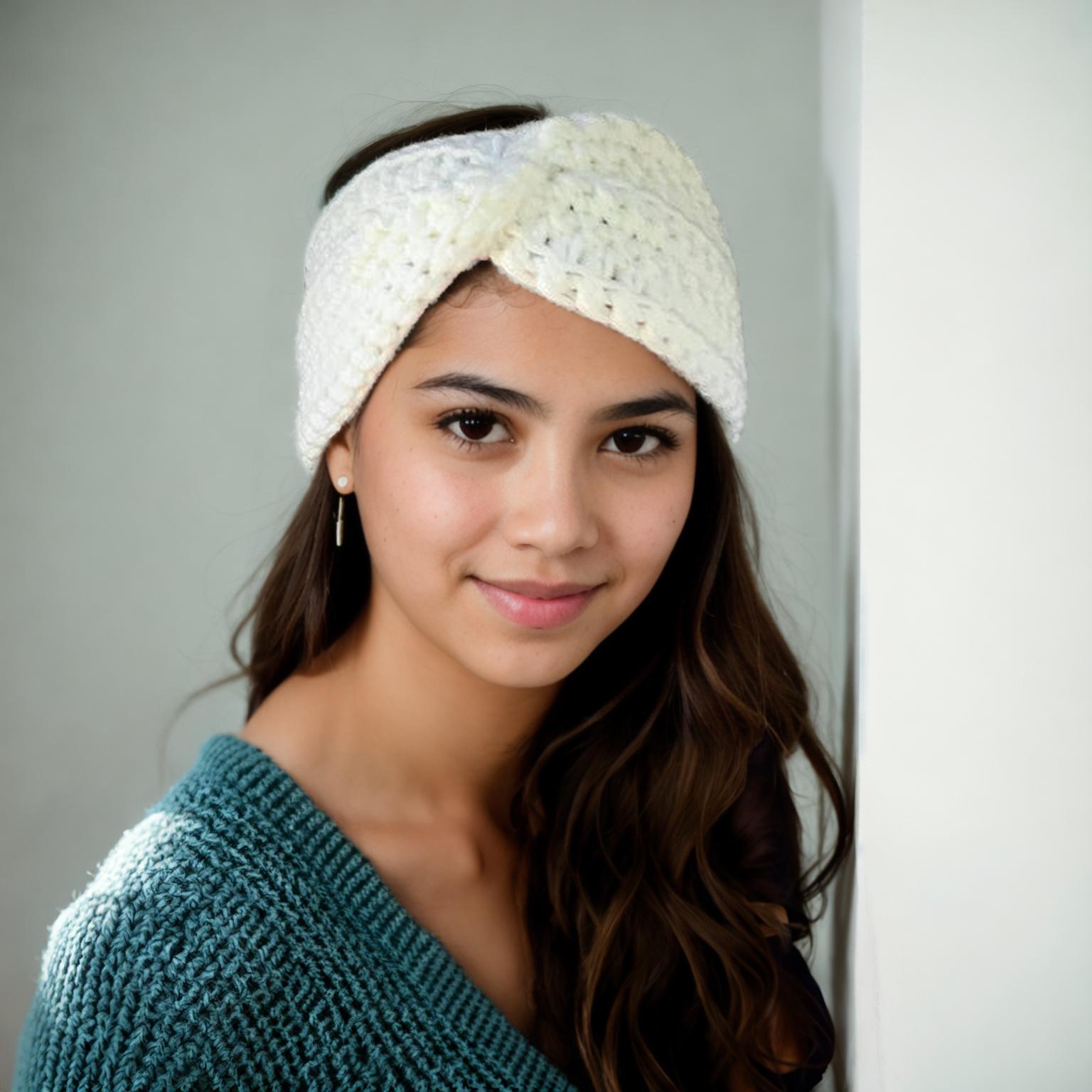 Snowy White Headband
