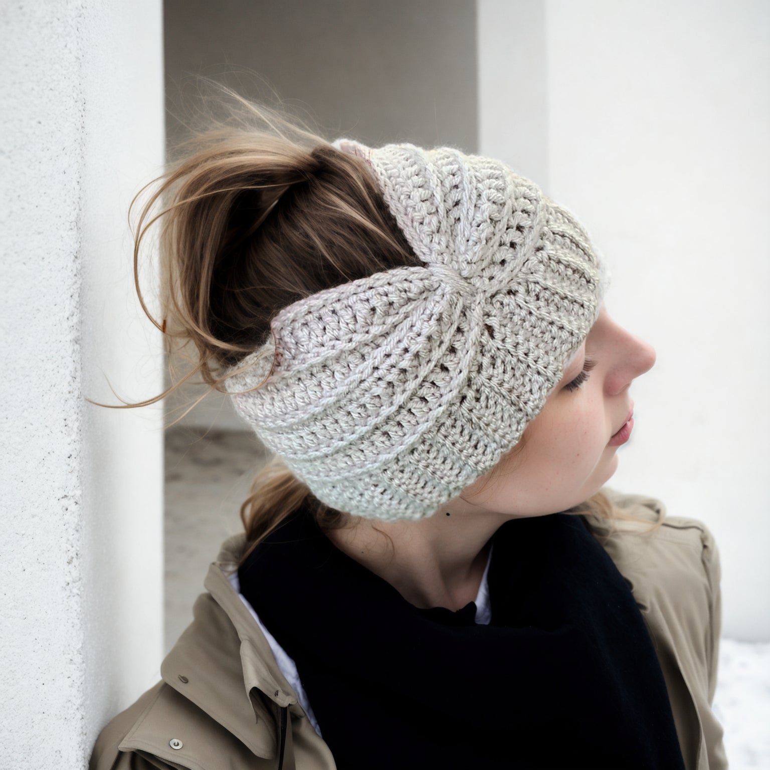 Classic Taupe Knot Headband