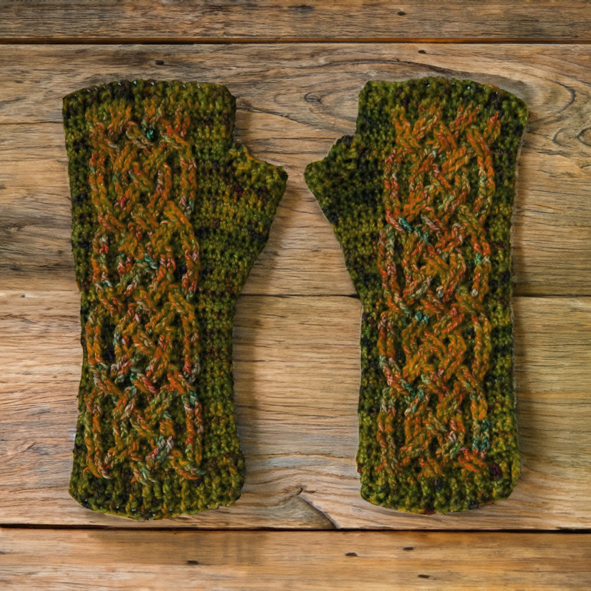 Stylish Slate Fingerless Gloves