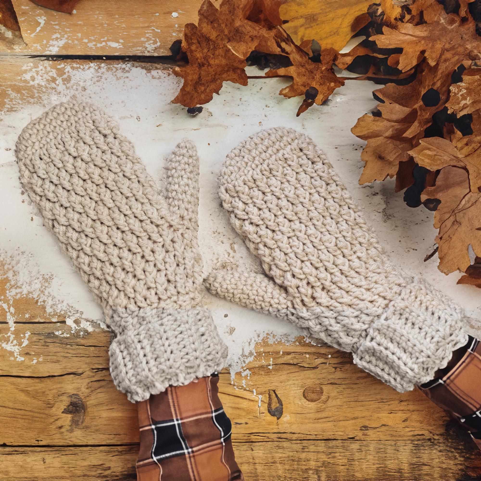 Classic Stitch Fold Mittens