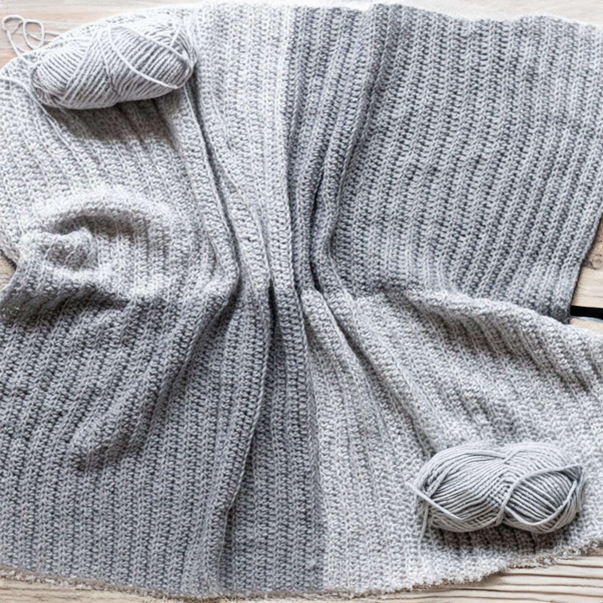 Slate Gray Colorblock Blanket
