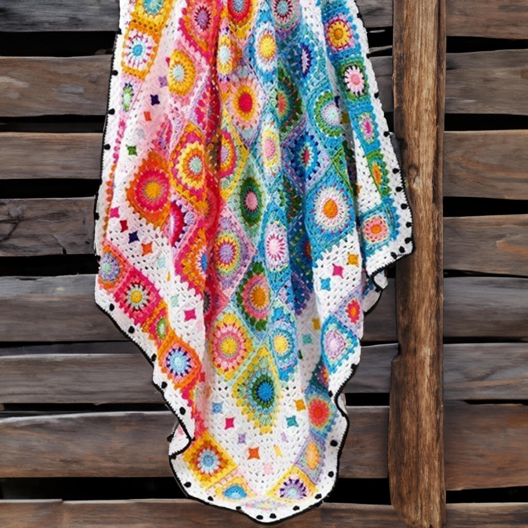 Candy Swirl Patchwork Blanket