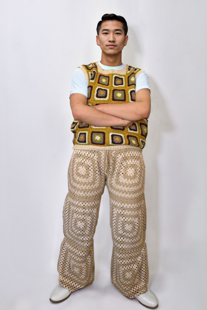 Sandstone Granny Square Pants