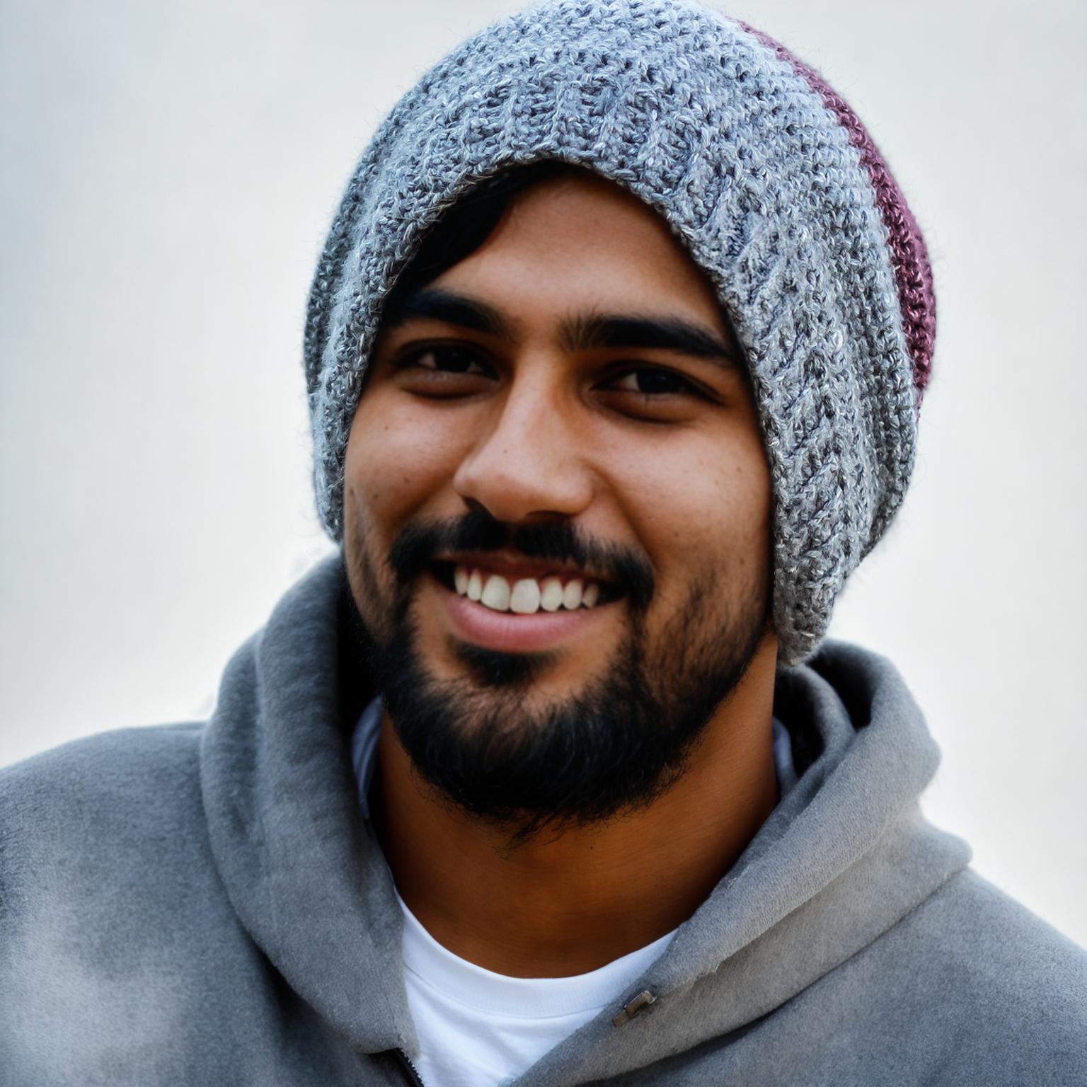 Peppered Cotton Cozy Hat