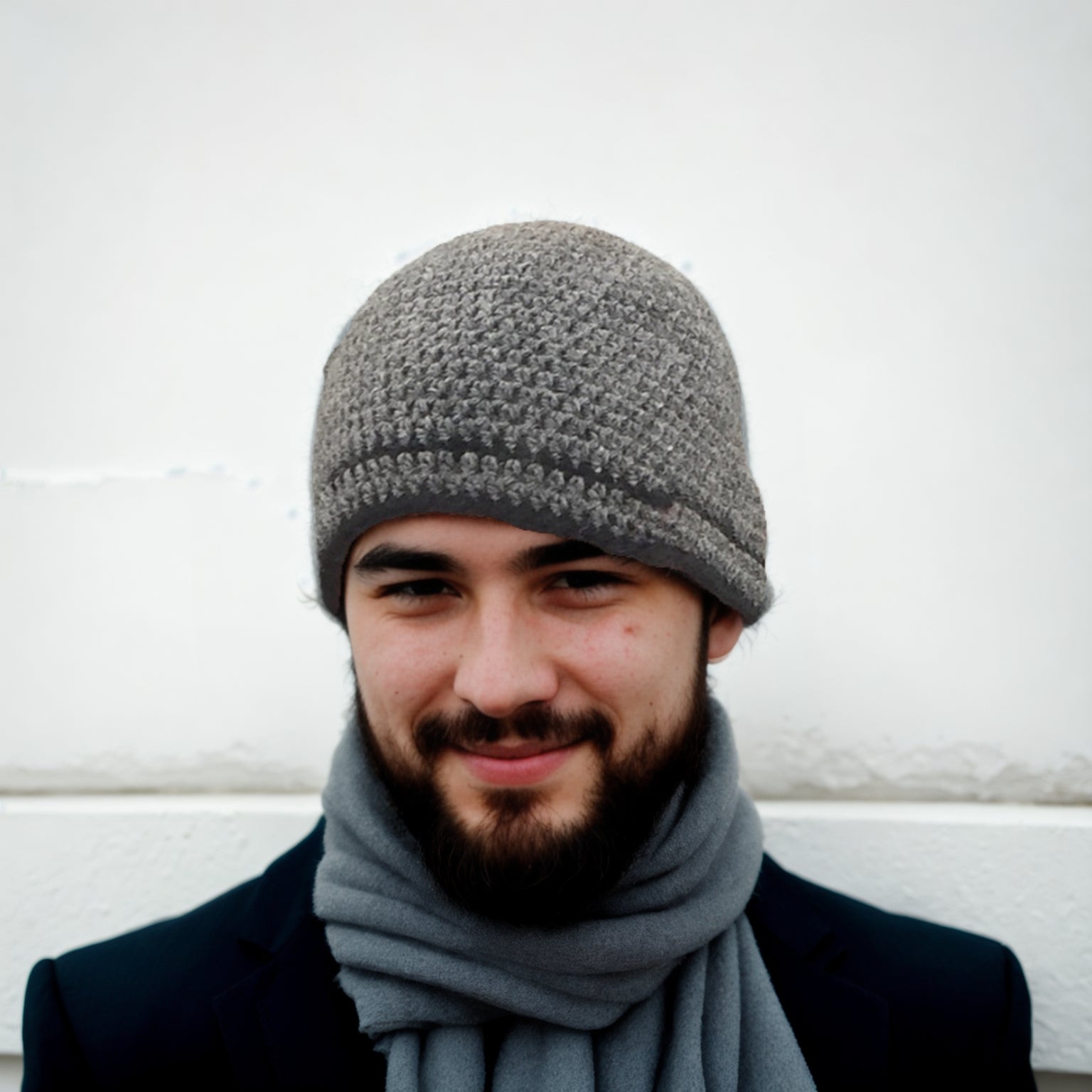 Silvery Slouch Beanie Style