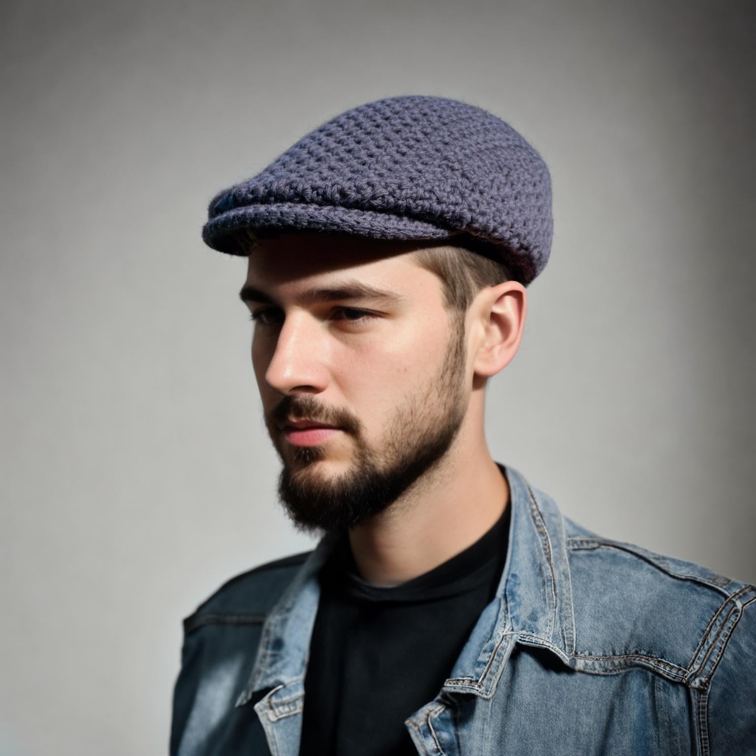 Charcoal Newsboy Hat