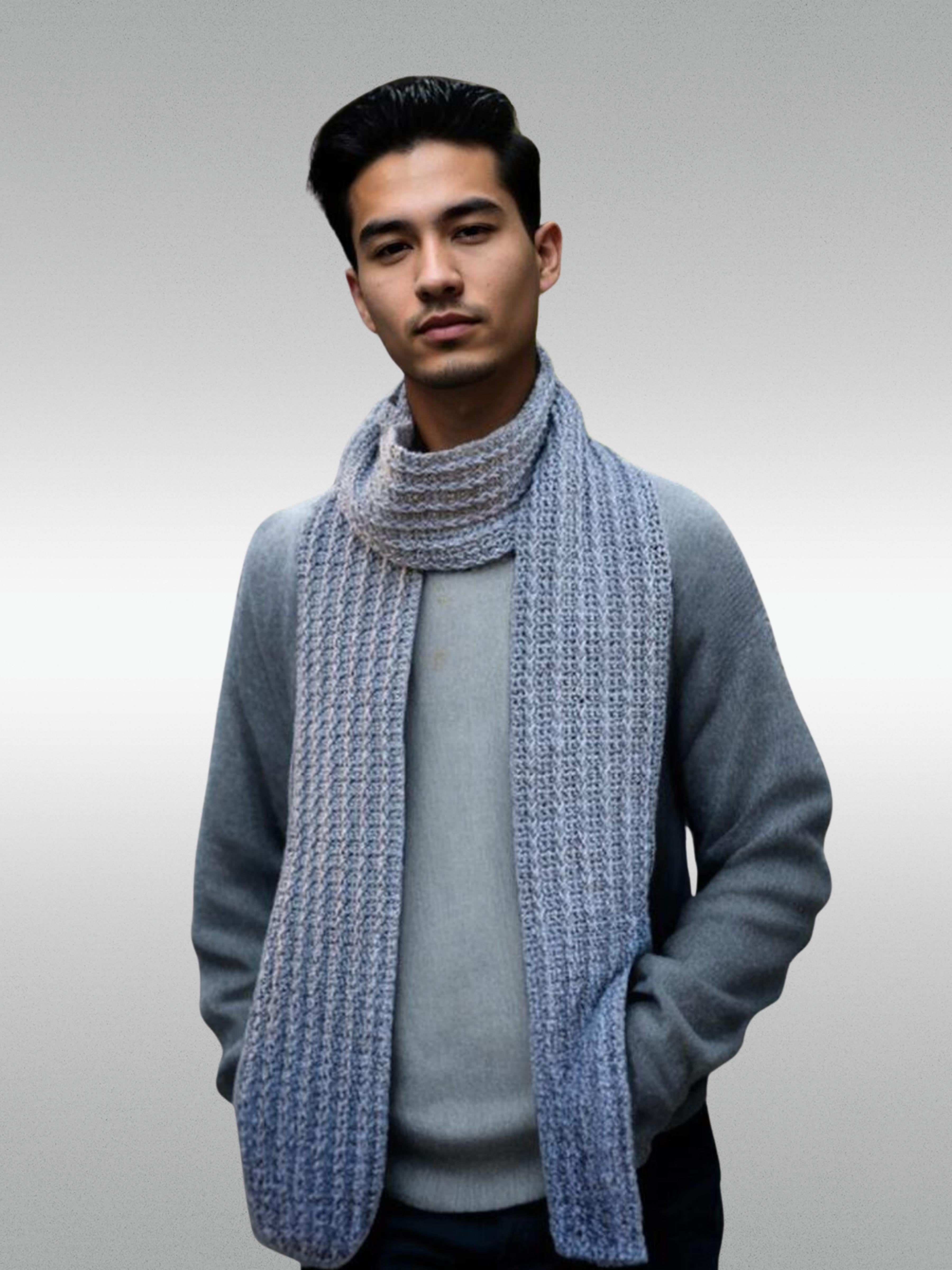 Textured Taupe Scarf