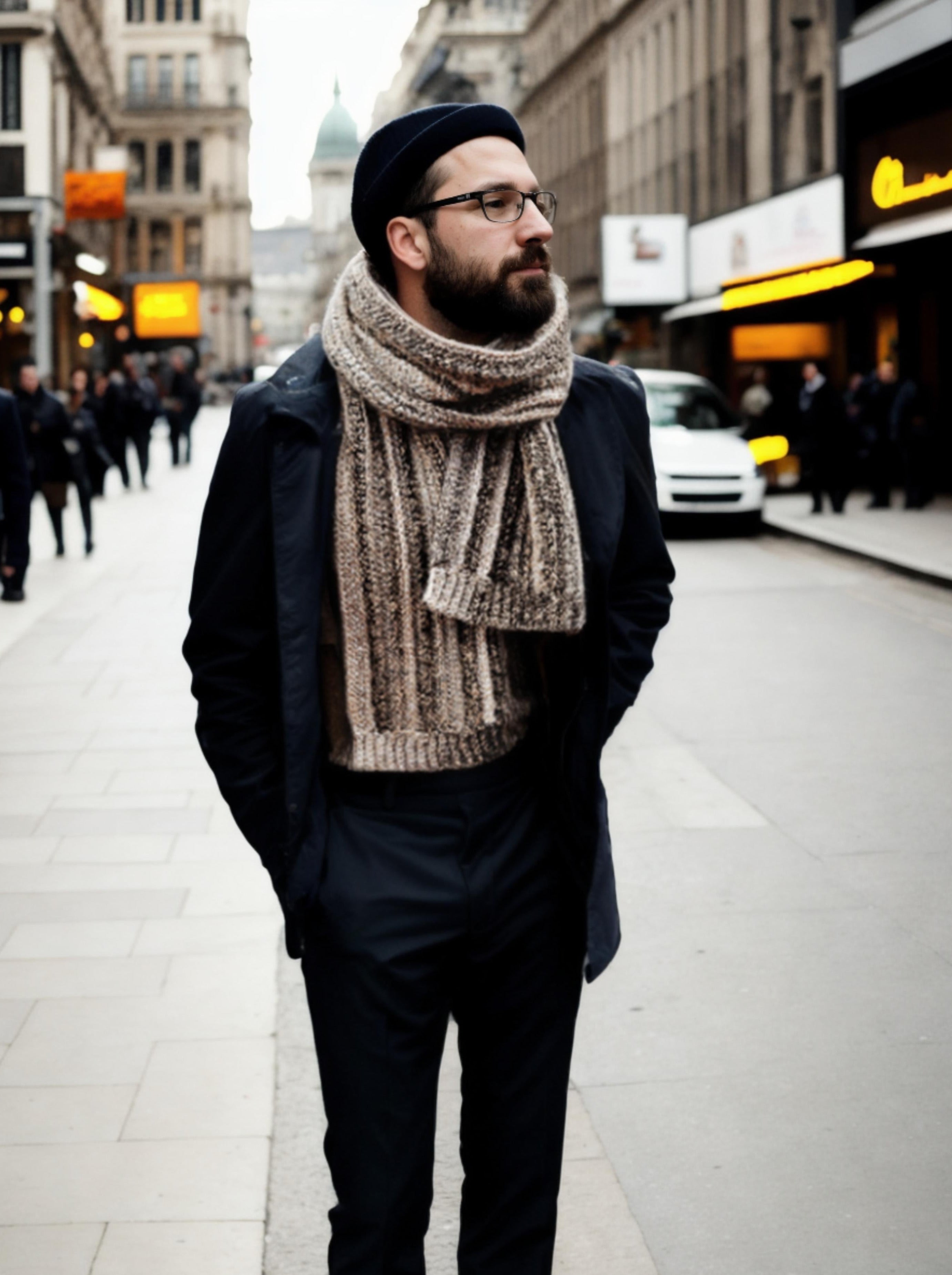 Throwback Striped Scarf
