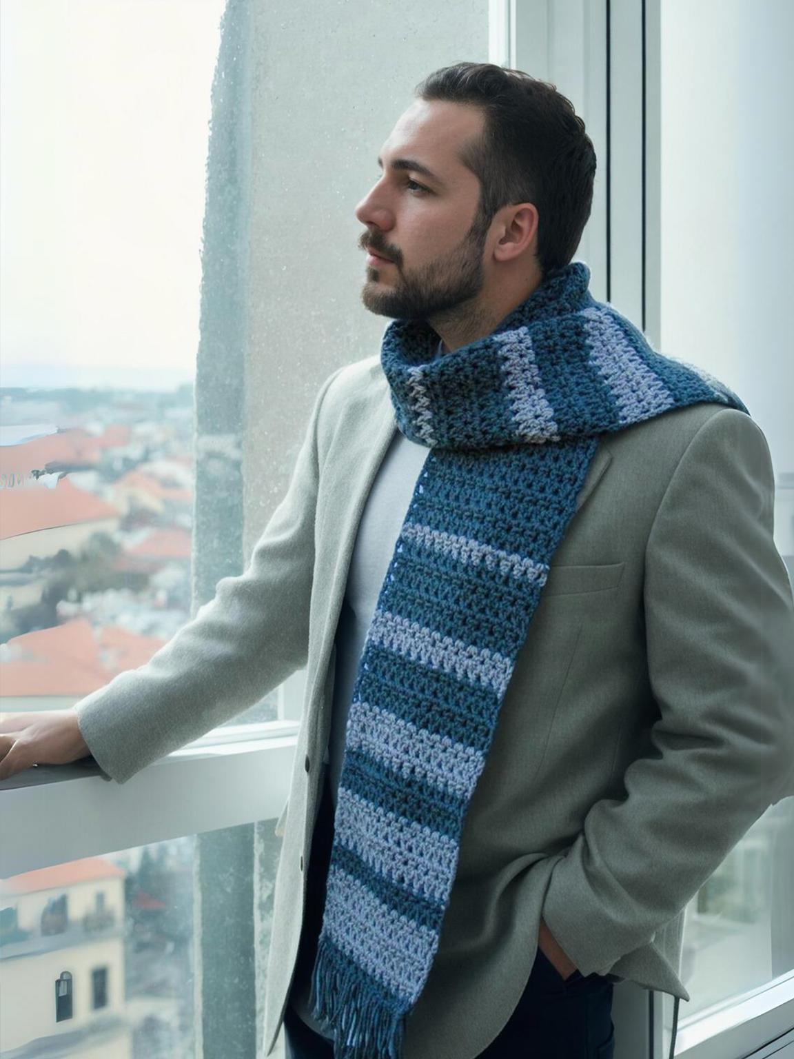 Slate Ribbed Cowl