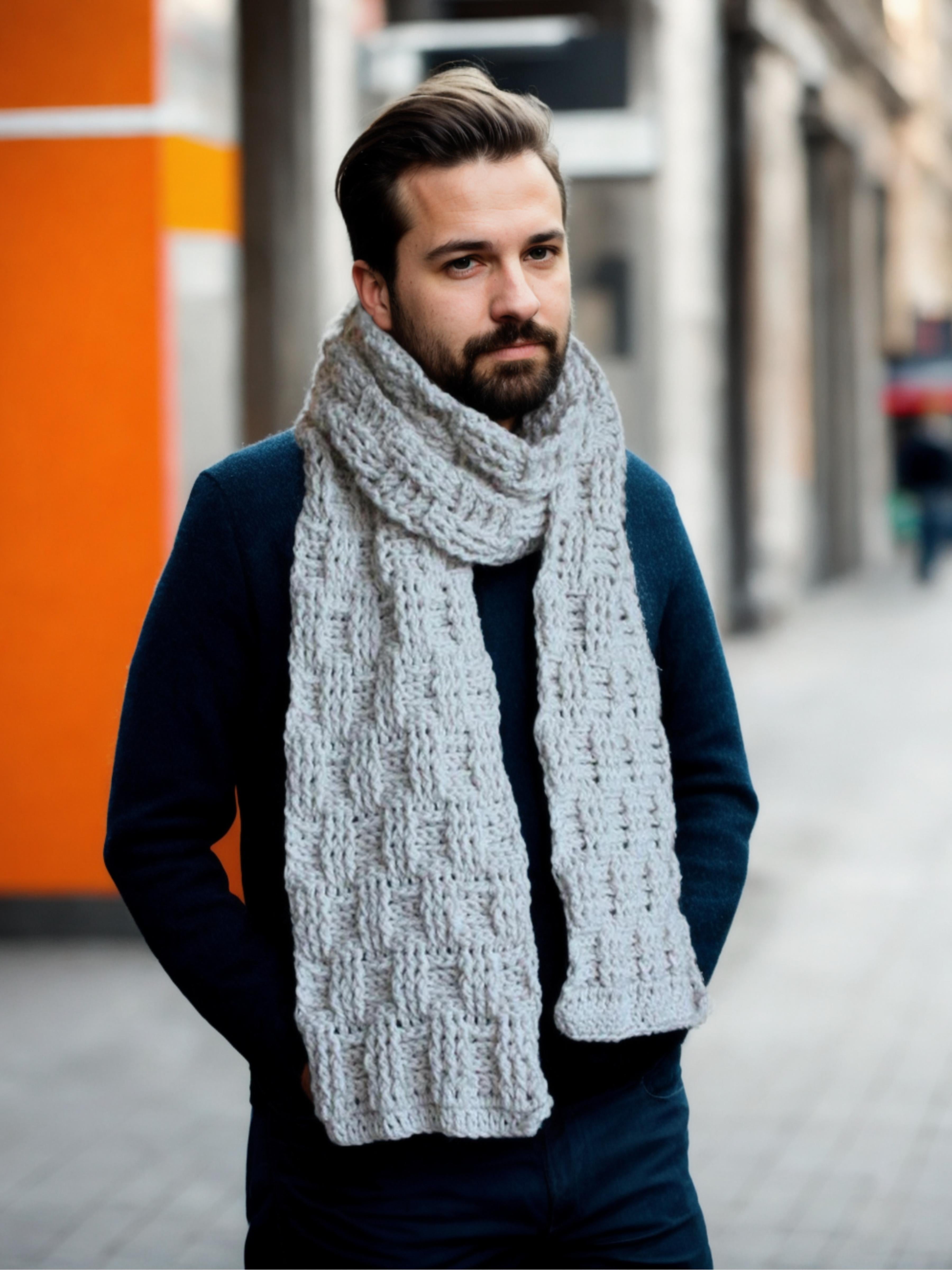 Bold Tricolor Tassel Scarf