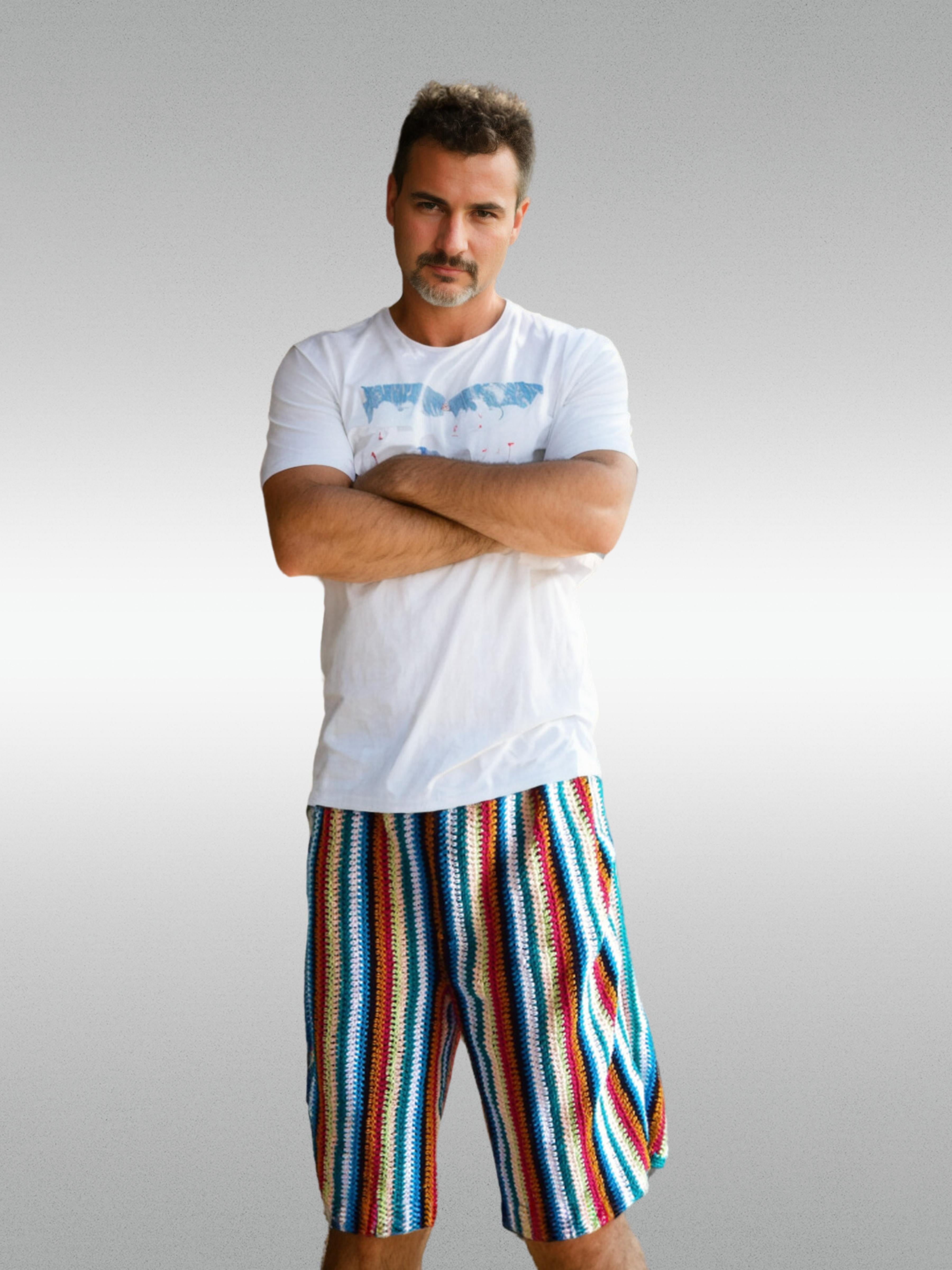 Siesta Striped Shorts/ Capris