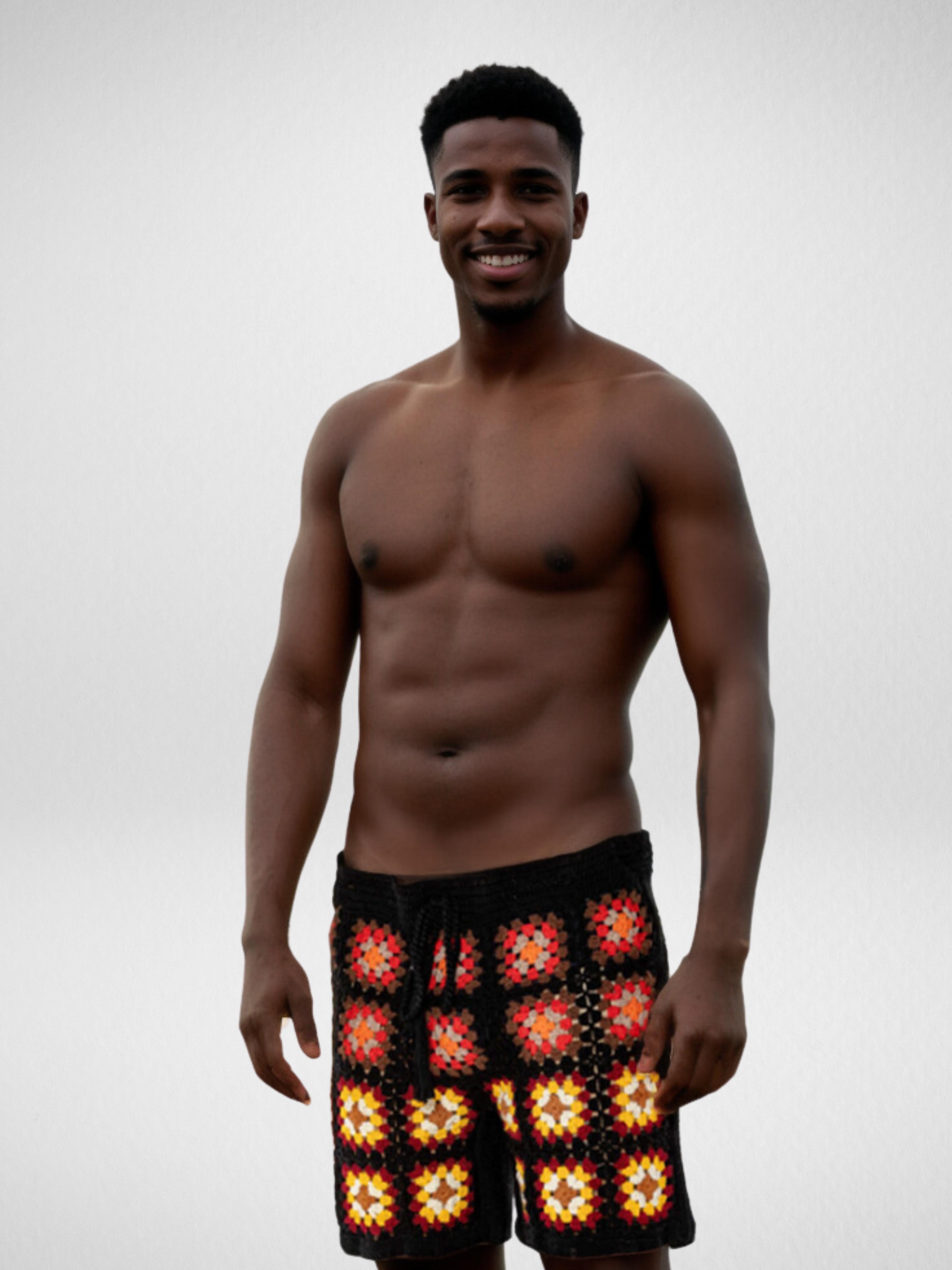 Sunset Granny Square Shorts