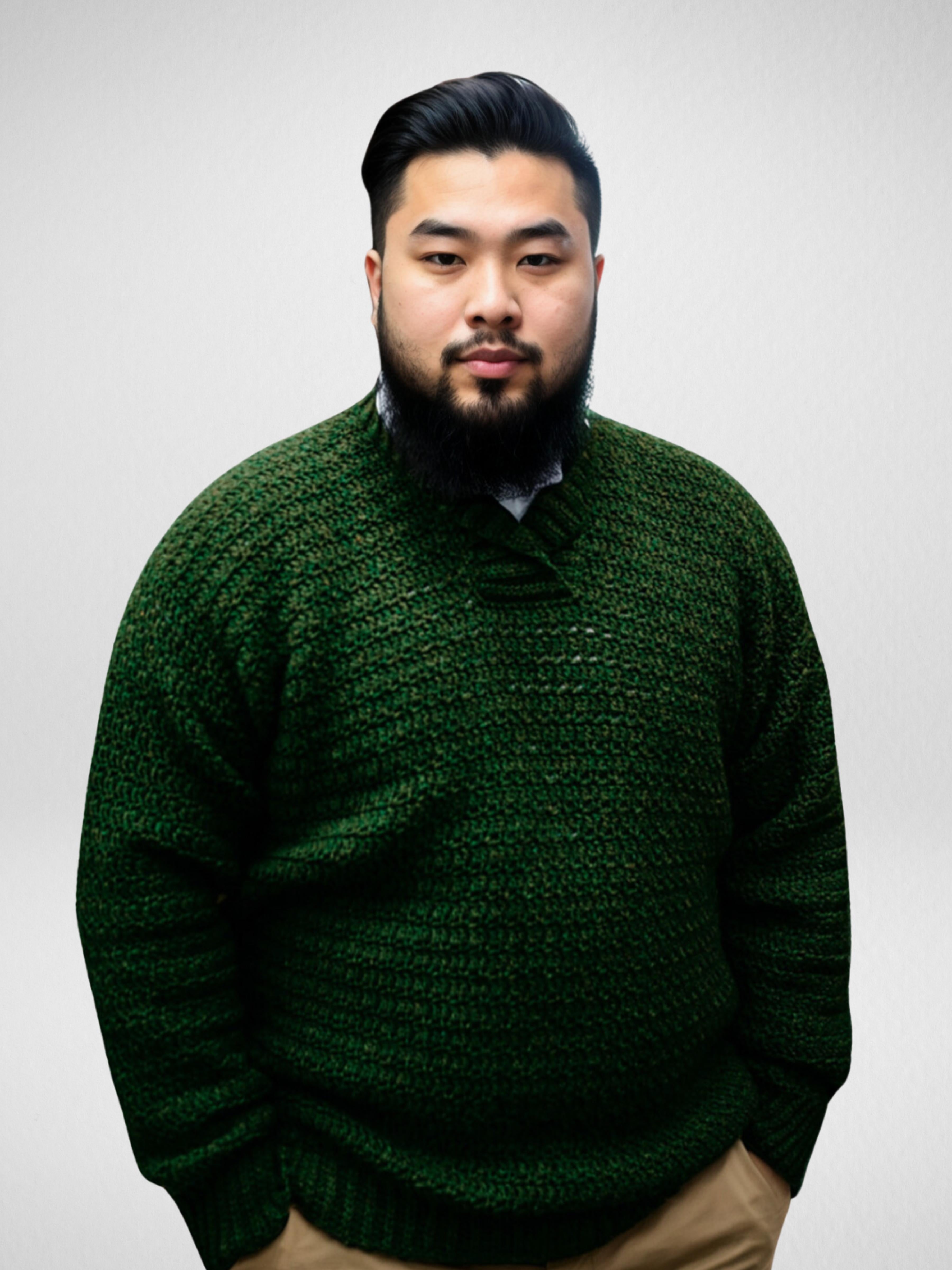 Handmade crochet Rustic Pine Sweater by Mon Crochet