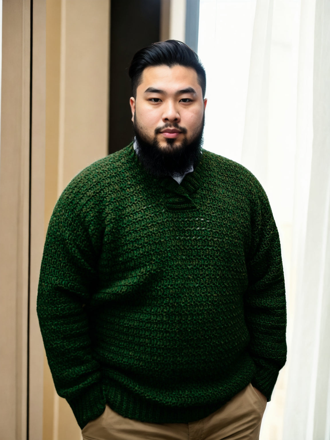 Handmade crochet Rustic Pine Sweater by Mon Crochet