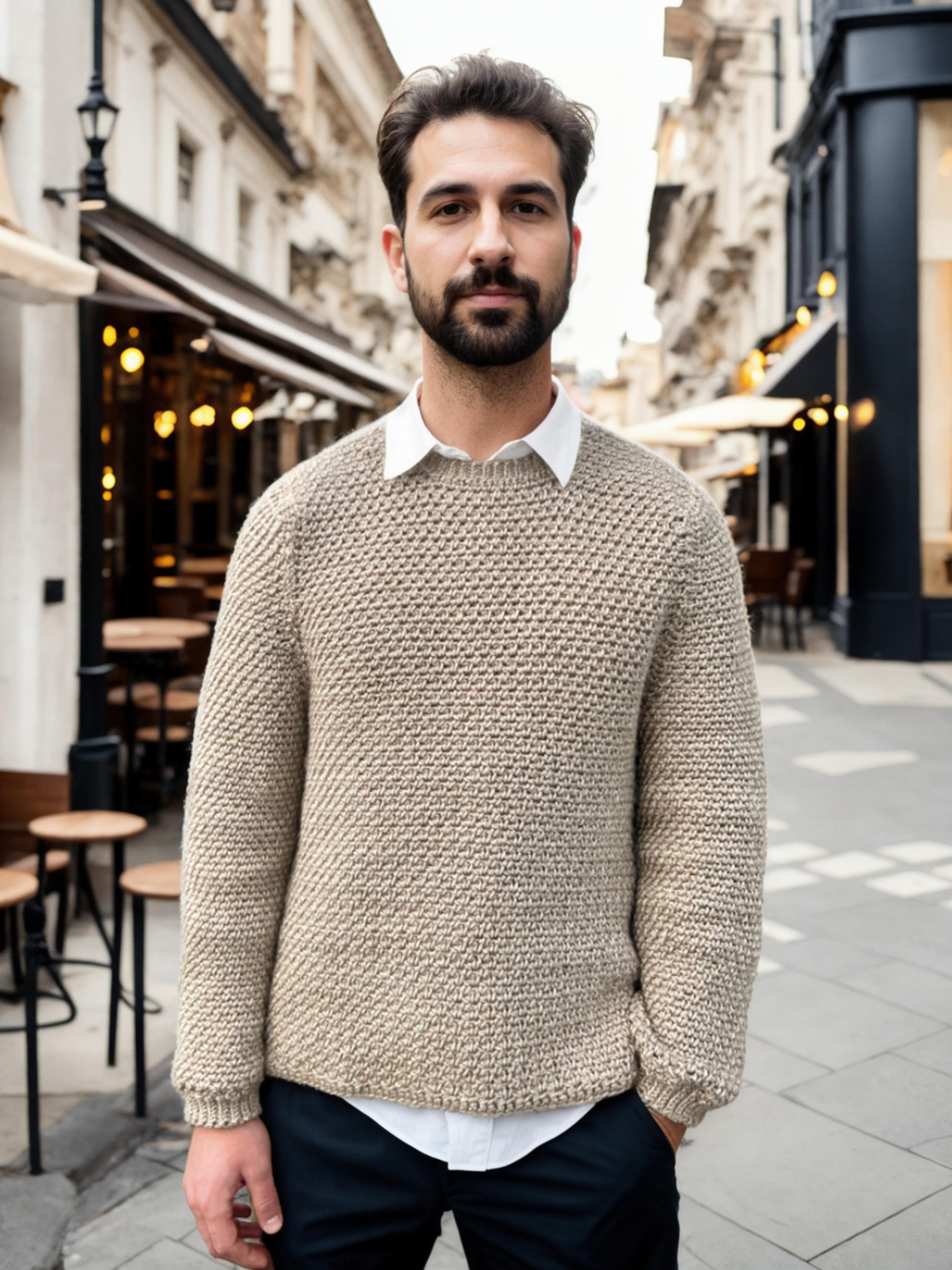 Handmade crochet Urban Chic Sweater by Mon Crochet