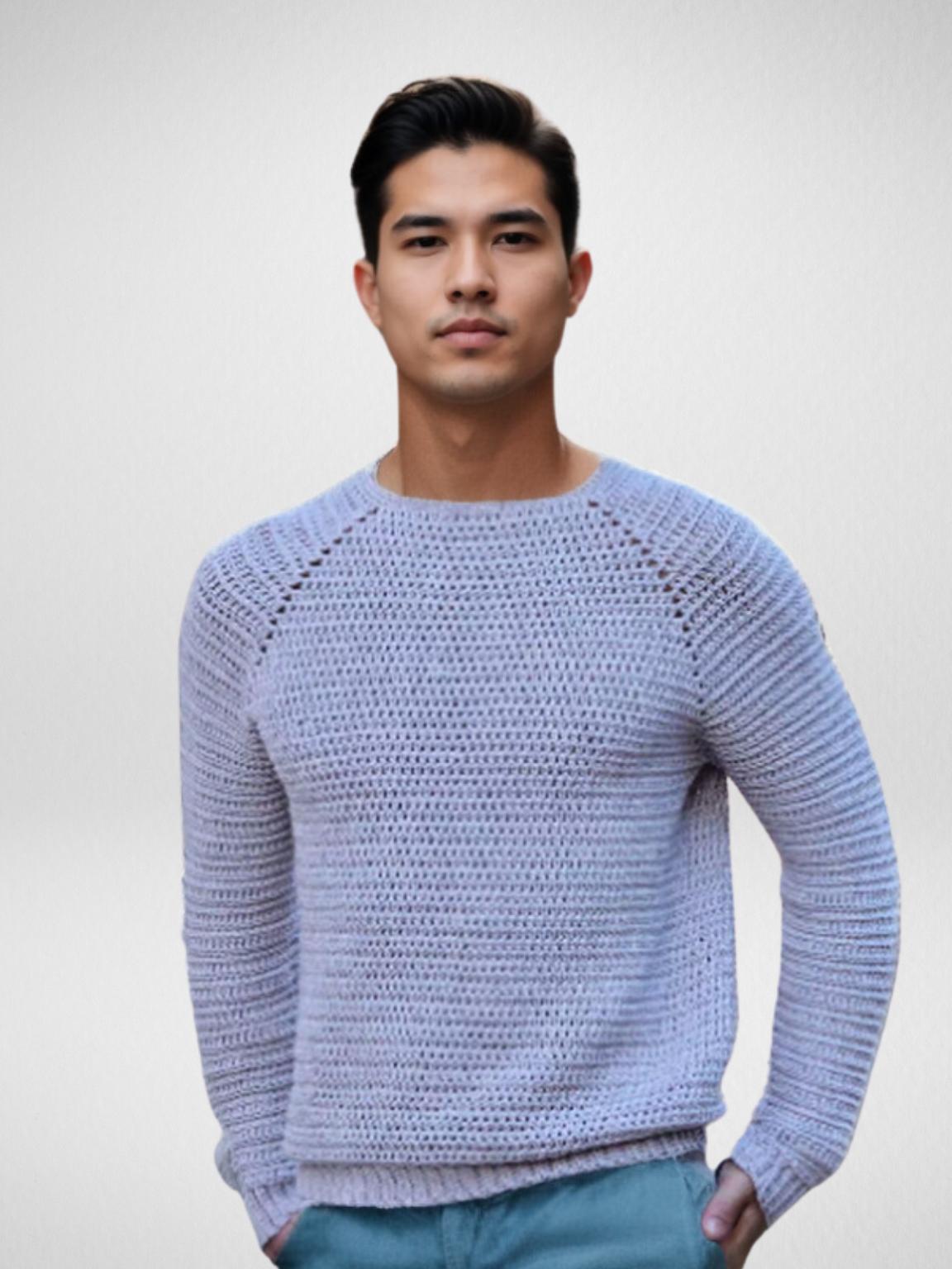 Handmade crochet Casual Comfort Sweater by Mon Crochet