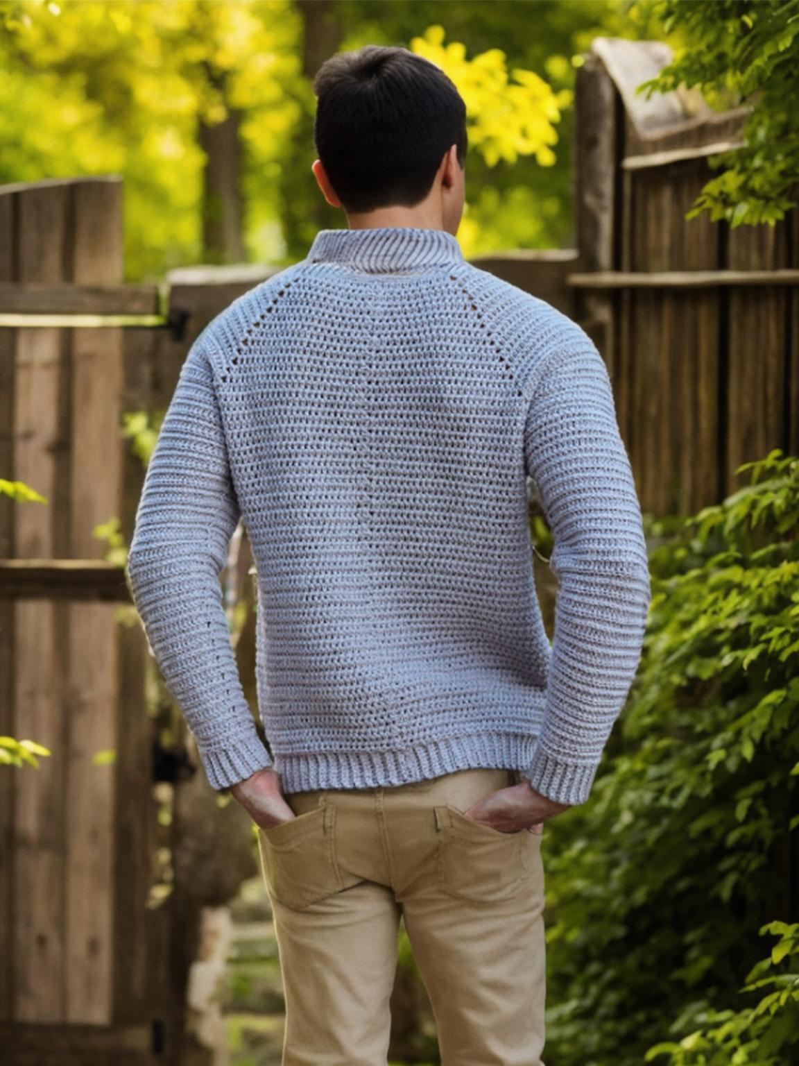 Handmade crochet Casual Comfort Sweater by Mon Crochet