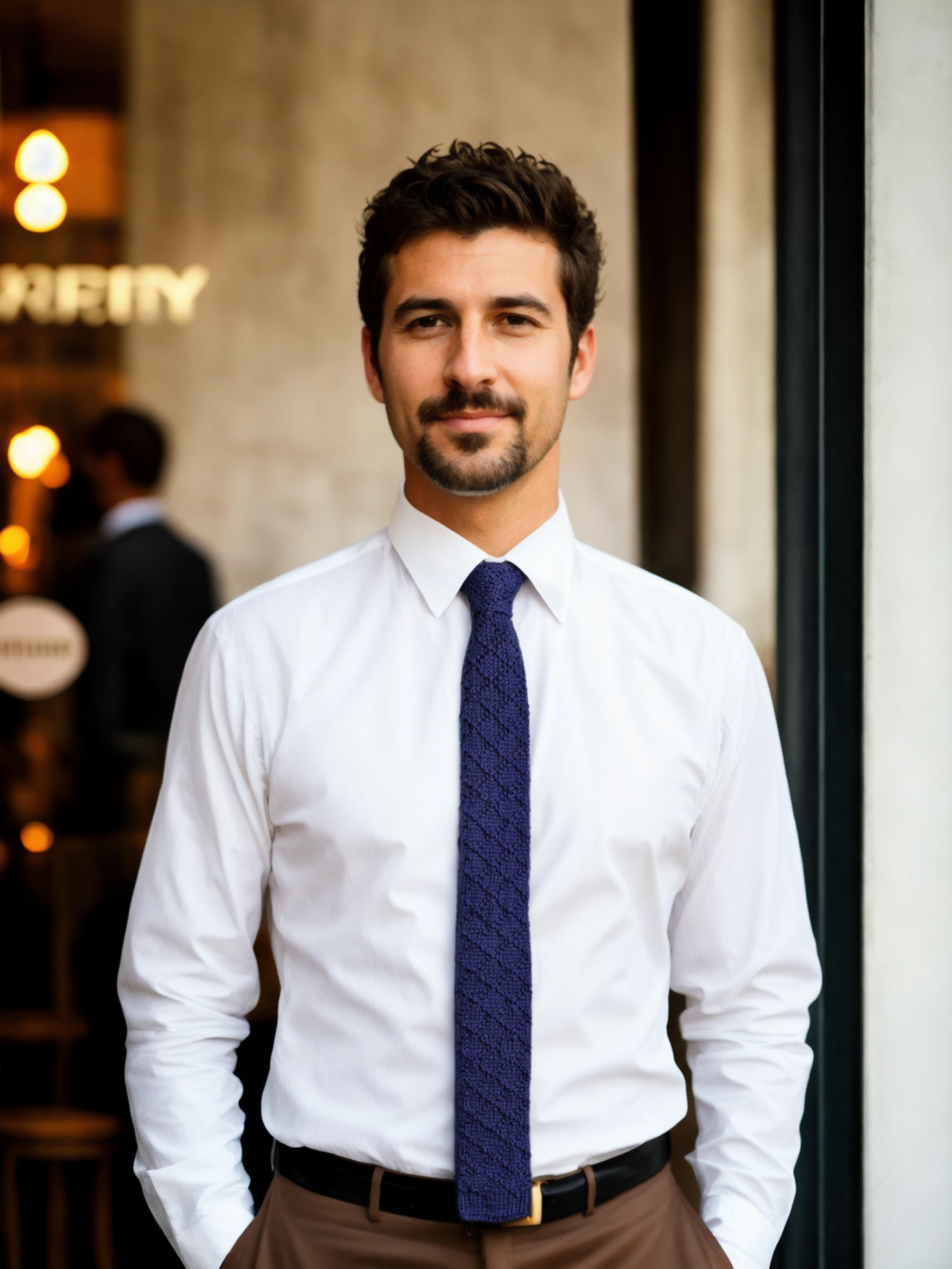 Indigo Weave Tie