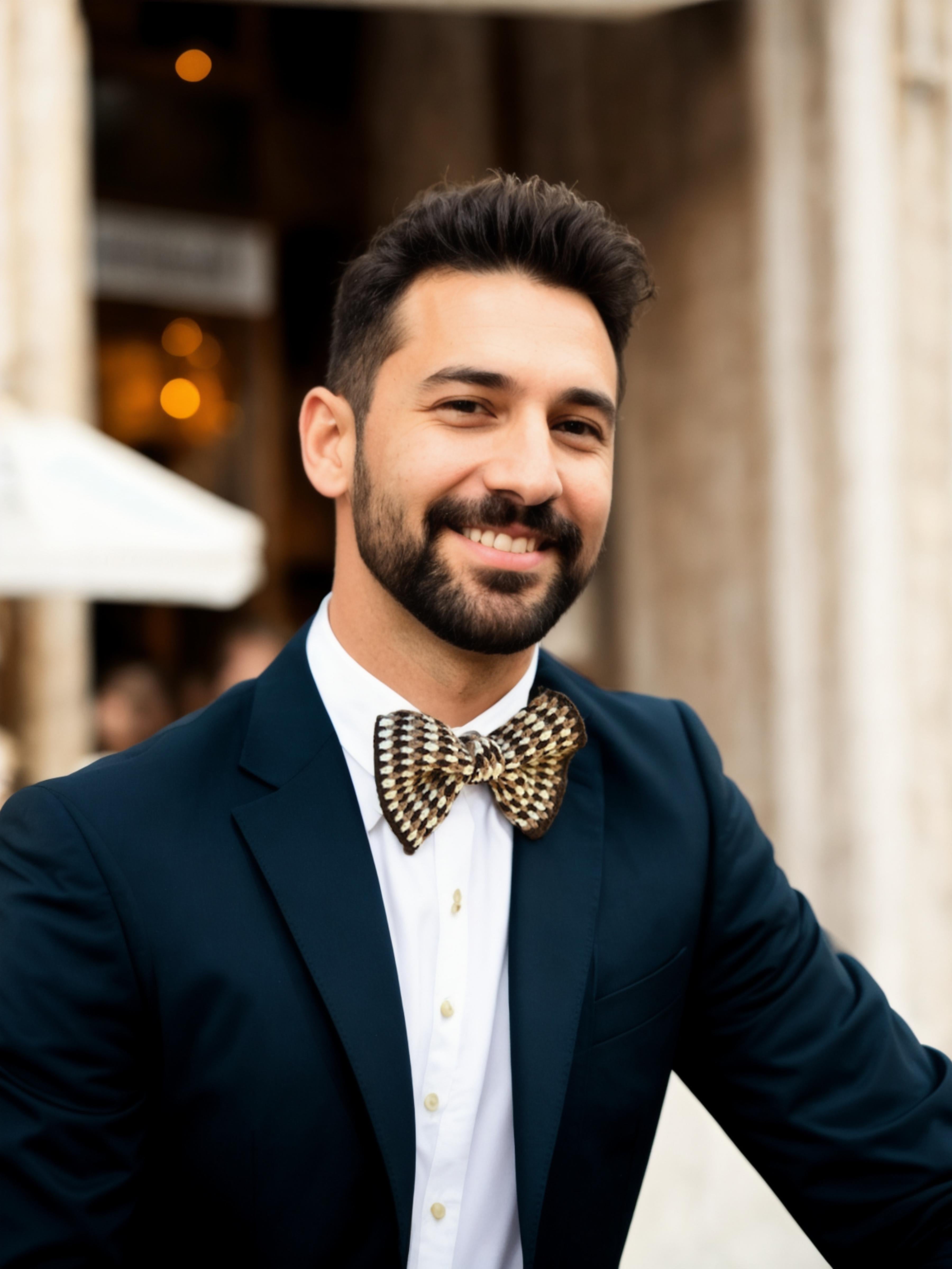 Chessboard Bow Tie