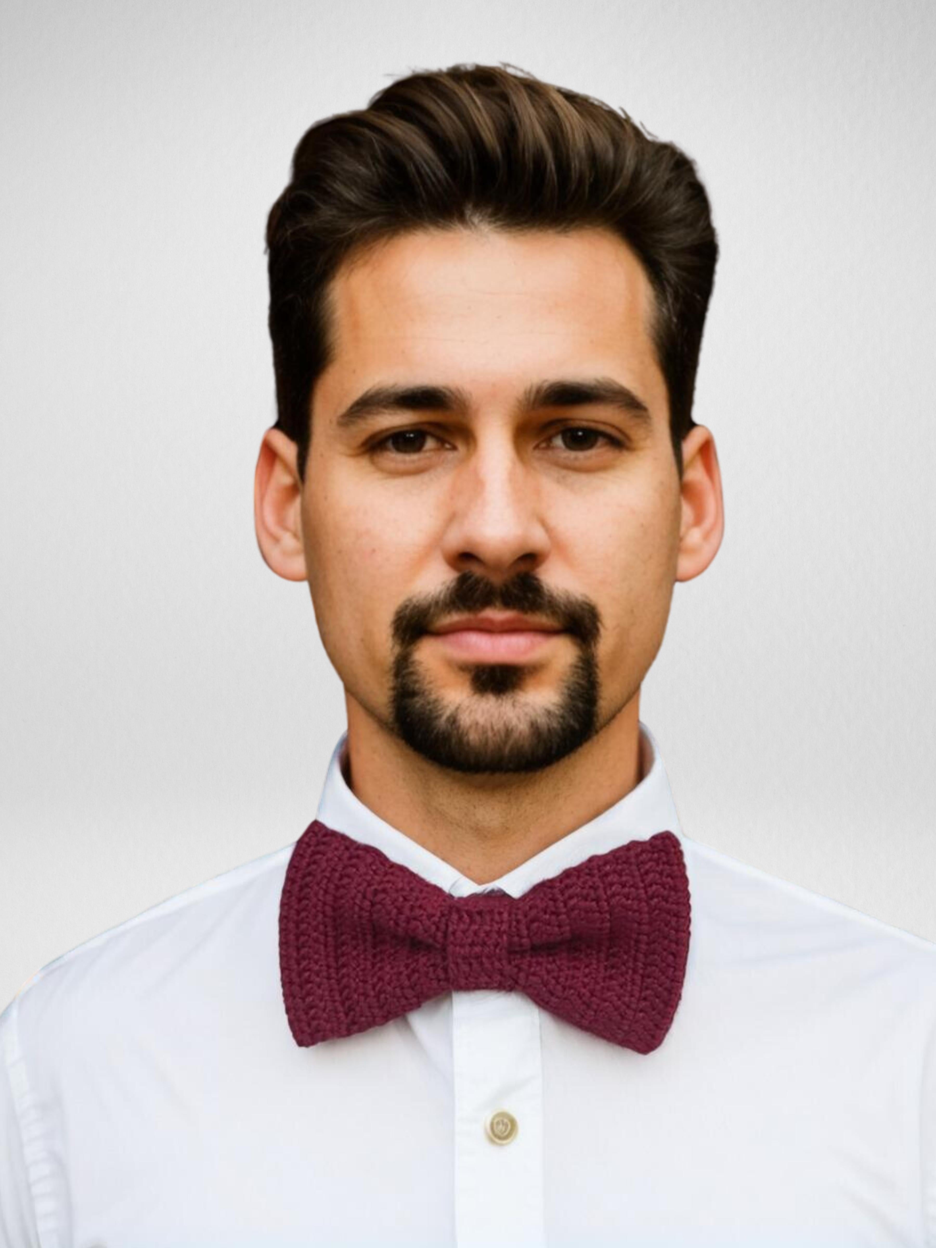 Burgundy Bow Tie
