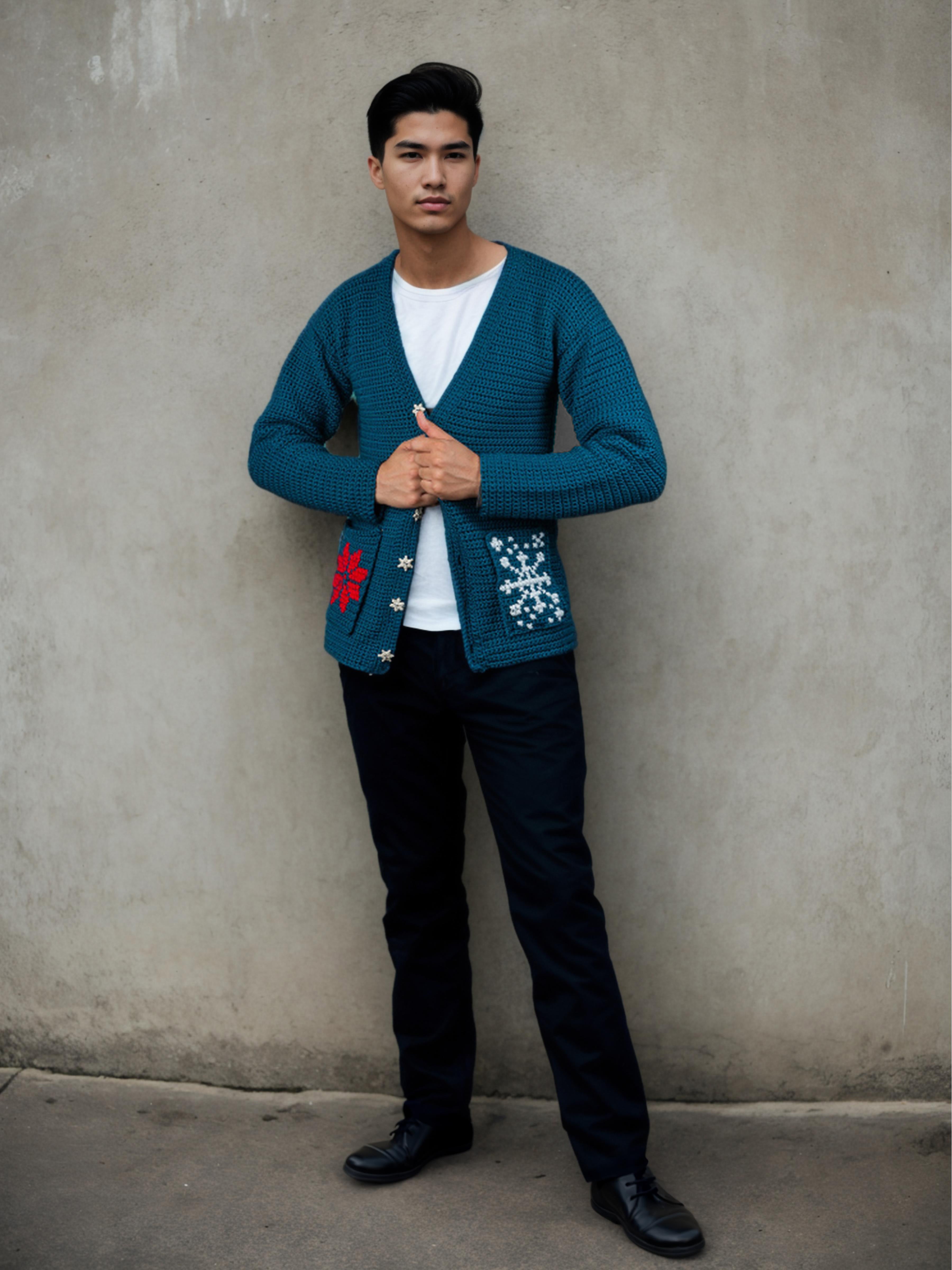 Aquatic Frost Sweater Cardigan